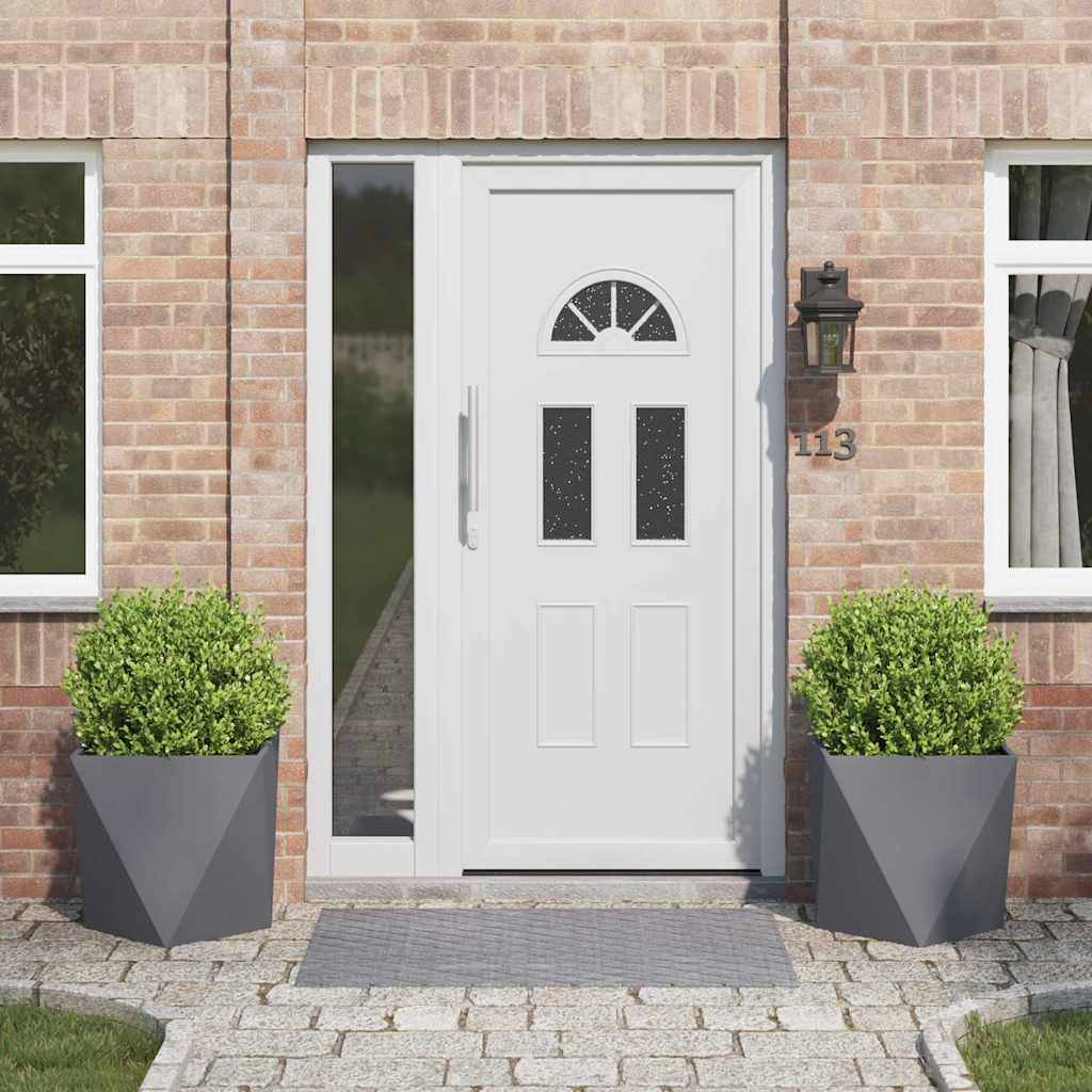 vidaXL Pflanzkübel 2 pcs Anthrazit 50 x 50 x 50 cm Stahl