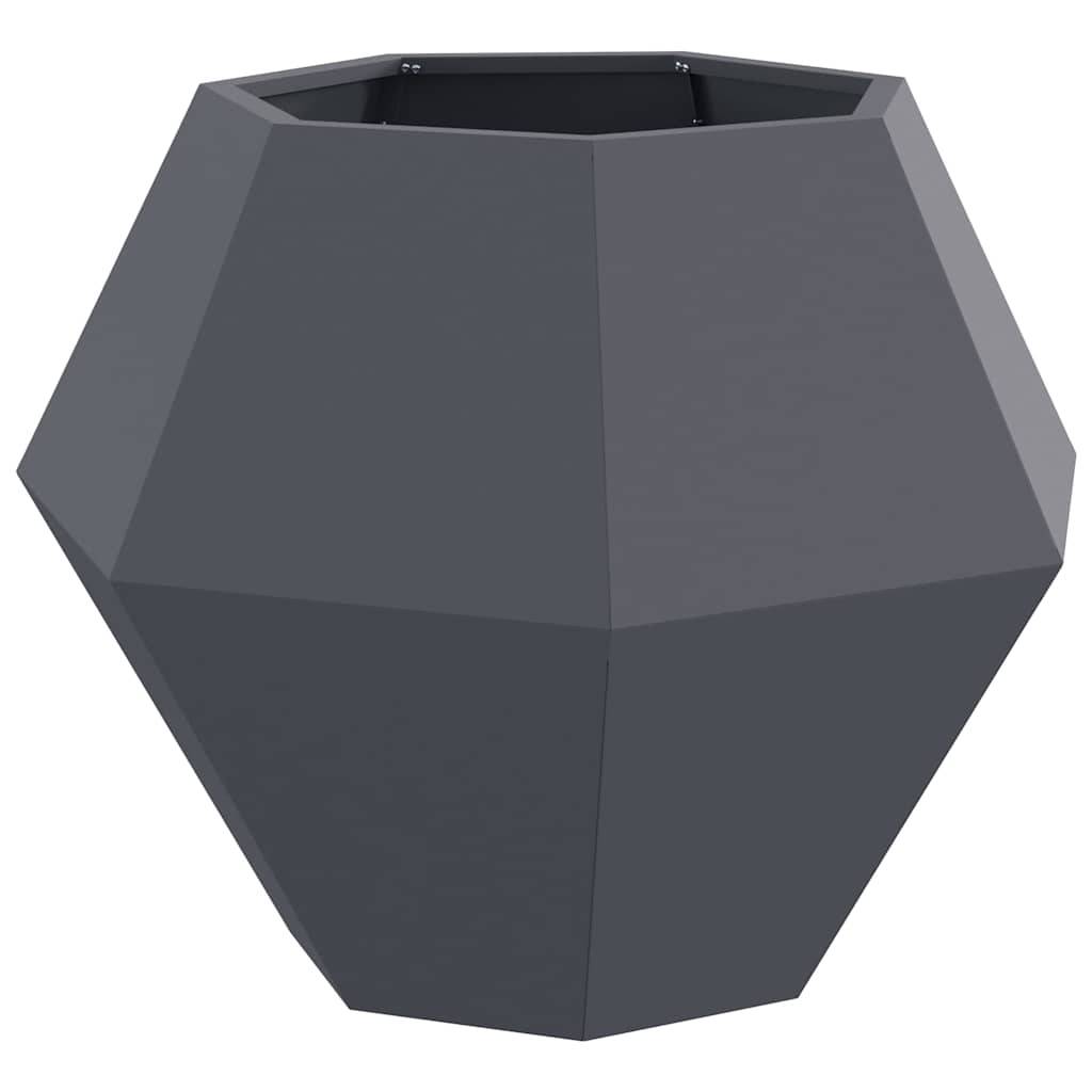 vidaXL Pflanzkübel Anthrazit 75 x 75 x 60 cm Stahl