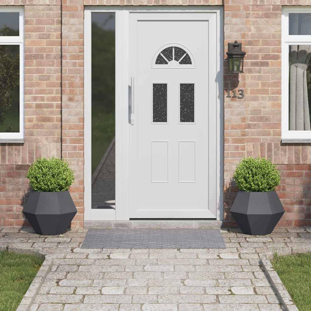 vidaXL Pflanzkübel 2 pcs Anthrazit 50 x 50 x 40 cm Stahl