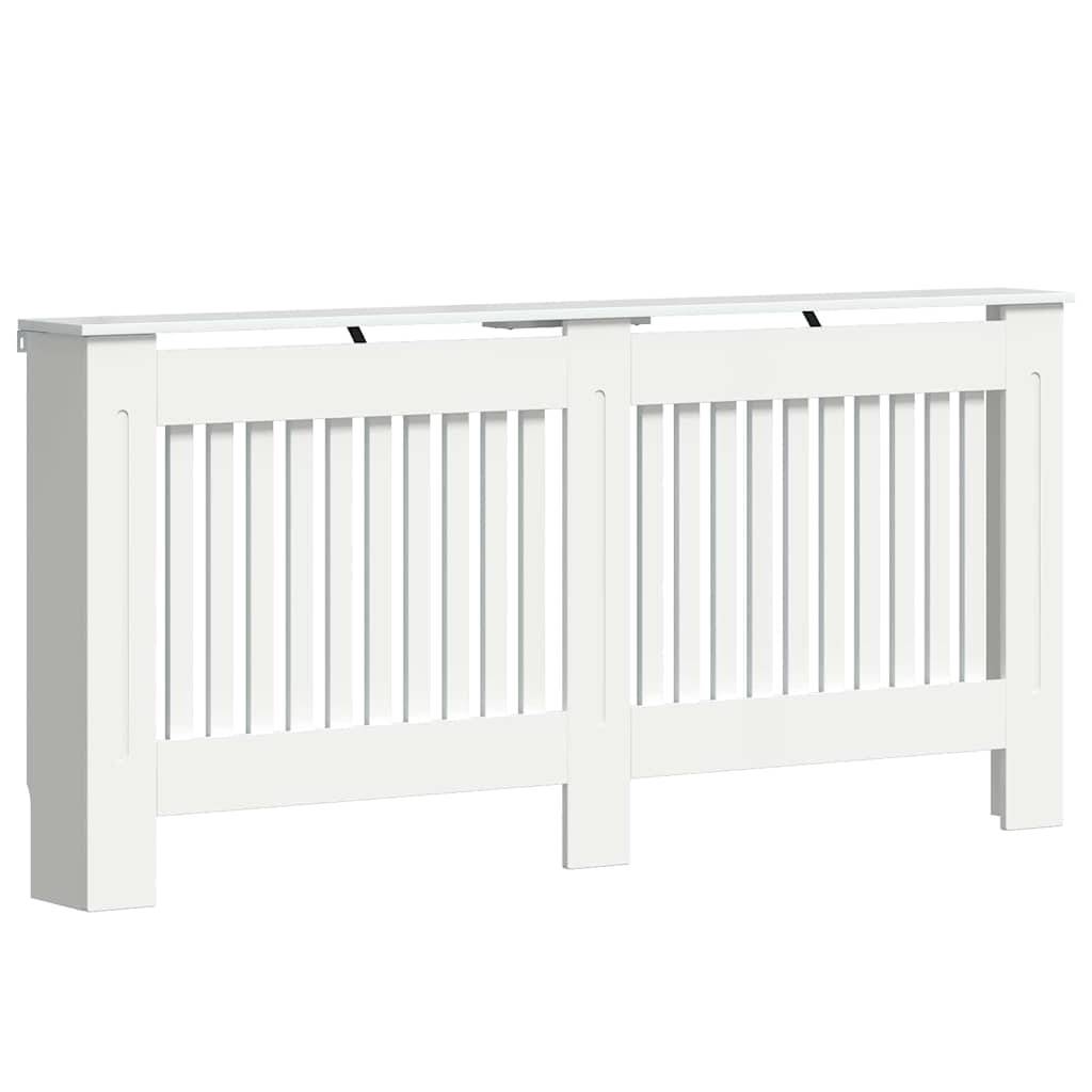 vidaXL Heizkörperabdeckung Hochglanz Weiß 172 x 19 x 81,5 cm