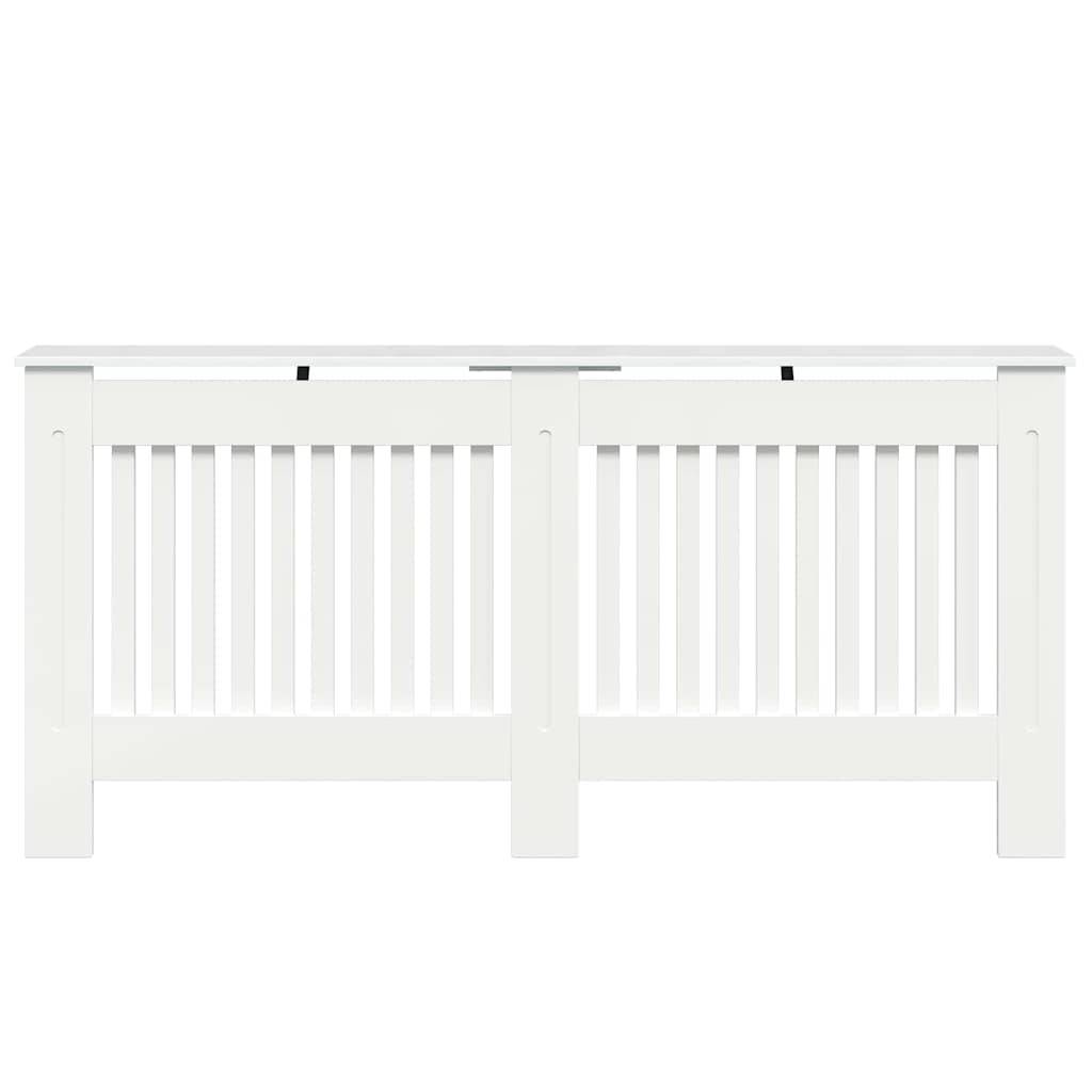 vidaXL Heizkörperabdeckung Hochglanz Weiß 172 x 19 x 81,5 cm