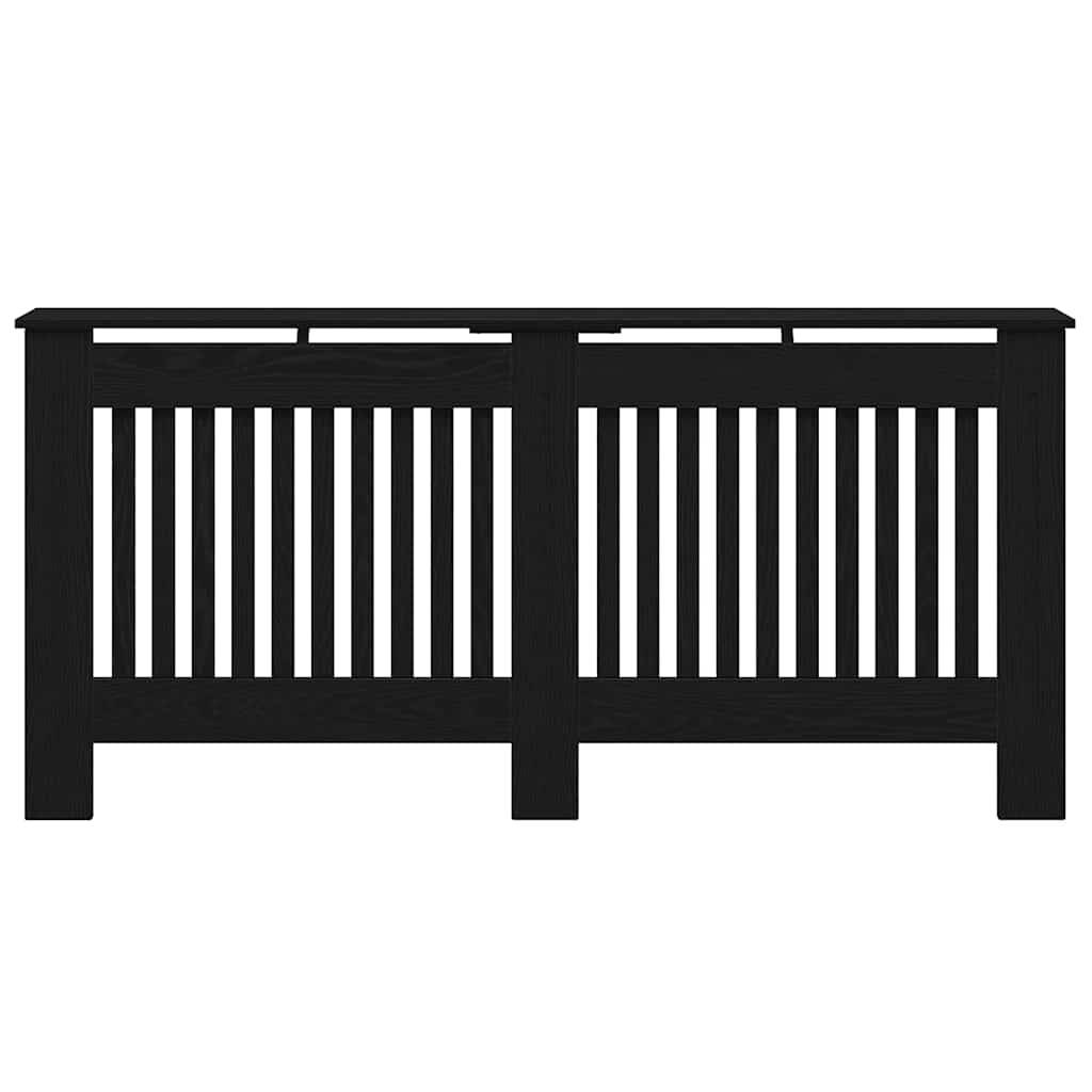 vidaXL Heizkörperabdeckung Schwarz Eichen-Optik 172 x 19 x 81,5 cm