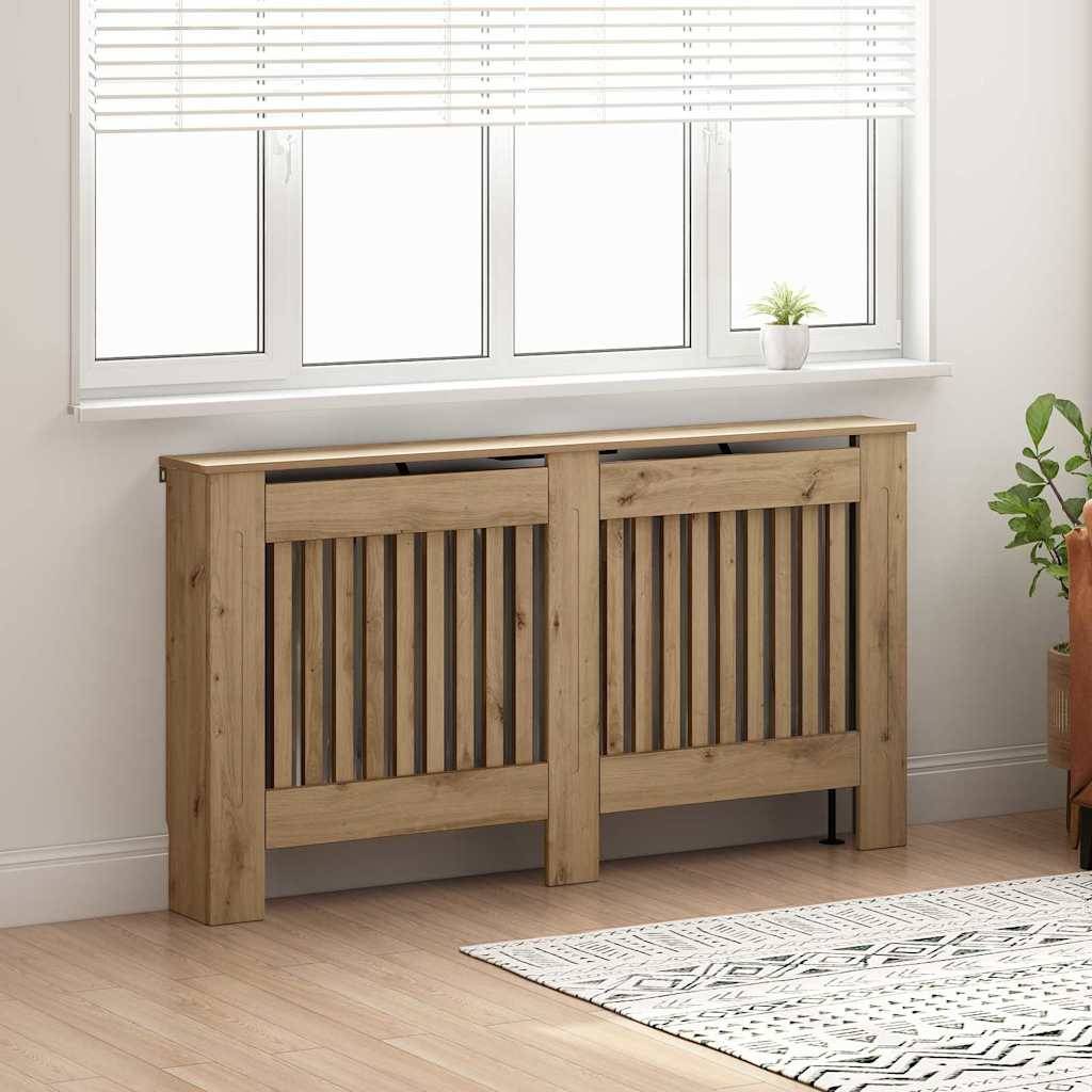 vidaXL Heizkörperabdeckung Artisan-Eiche 152 x 19 x 81,5 cm