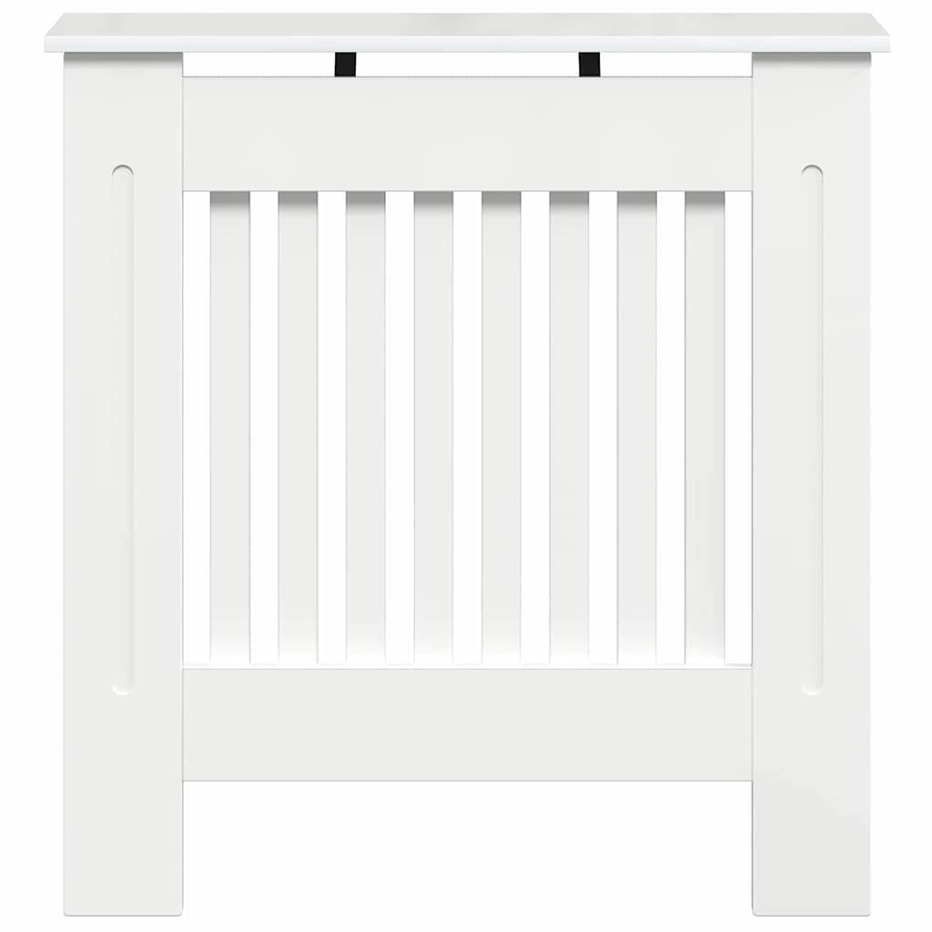 vidaXL Heizkörperabdeckung Hochglanz Weiß 78 x 19 x 81,5 cm