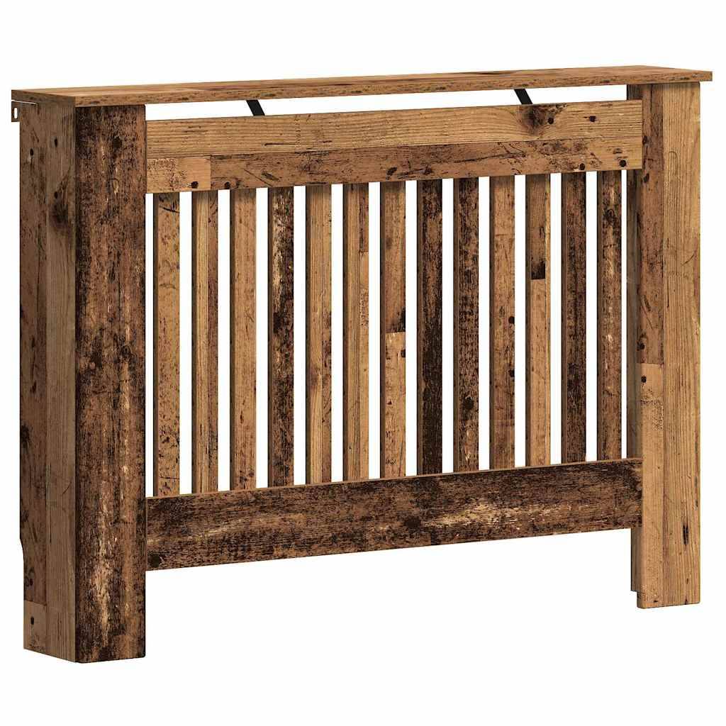 vidaXL Heizkörperabdeckung Altholz 112 x 19 x 81,5 cm Holzwerkstoff