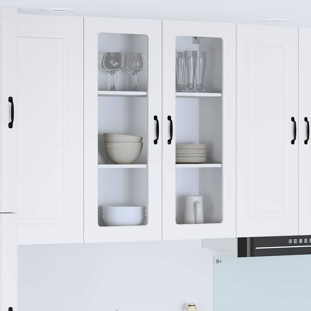 vidaXL Küchenwandschrank Lucca Weiß 80 x 31 x 100 cm Holzwerkstoff