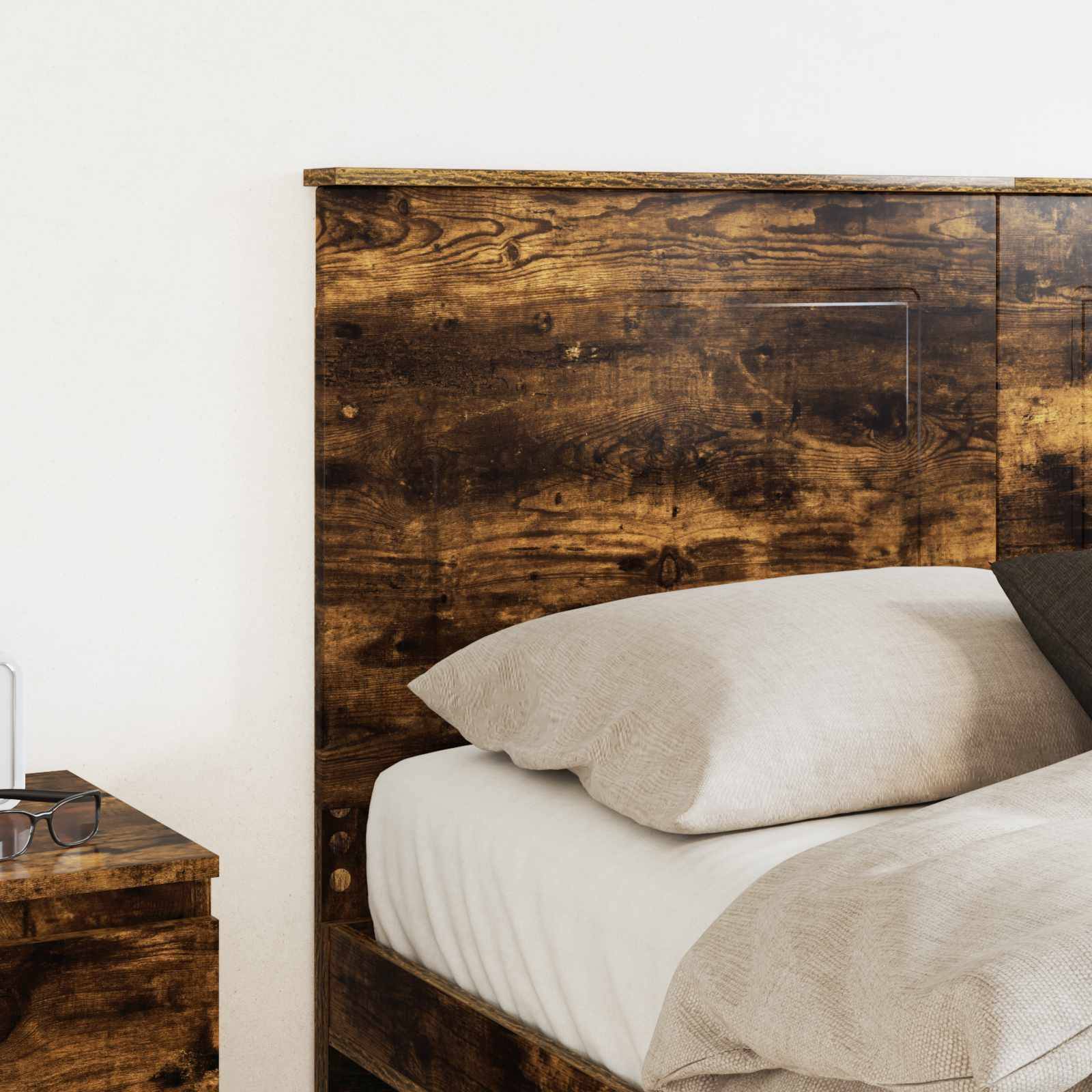 vidaXL Kopfteil Geräucherte Eiche 100 cm Holzwerkstoff