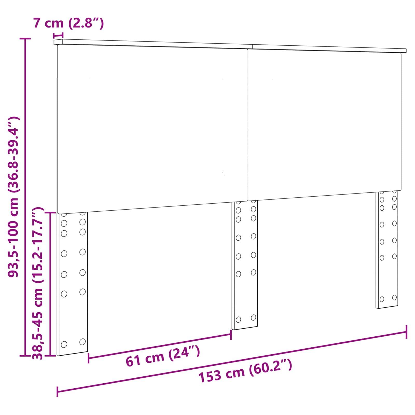 Hängeschrank Abmessungen: 153 cm breit, 38-45 cm tief, 93,5-100 cm hoch. Beine verstellbar, Gesamthöhe bis zu 107 cm.