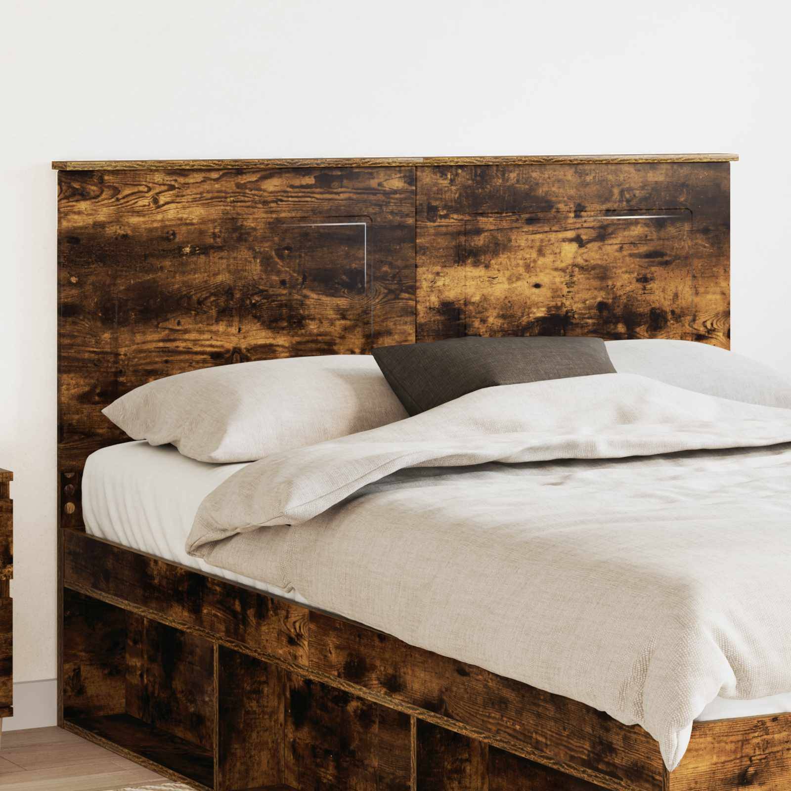 vidaXL Kopfteil Geräucherte Eiche 100 cm Holzwerkstoff