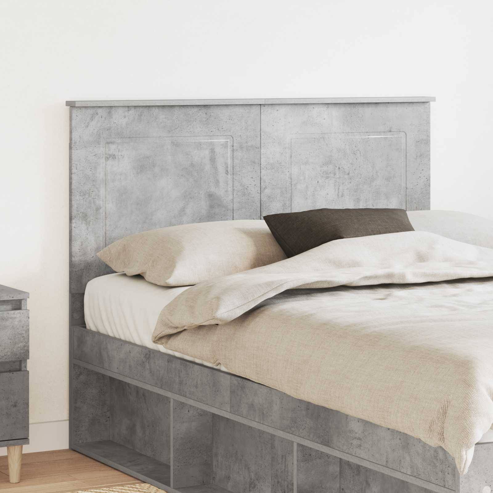 vidaXL Kopfteil Betongrau 100 cm Holzwerkstoff
