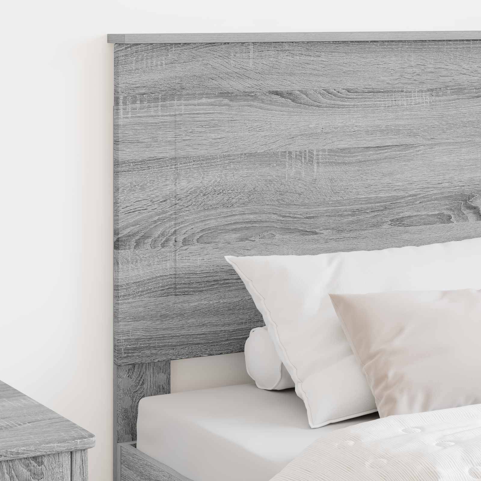 vidaXL Kopfteil Graues Sonoma 100 cm Holzwerkstoff