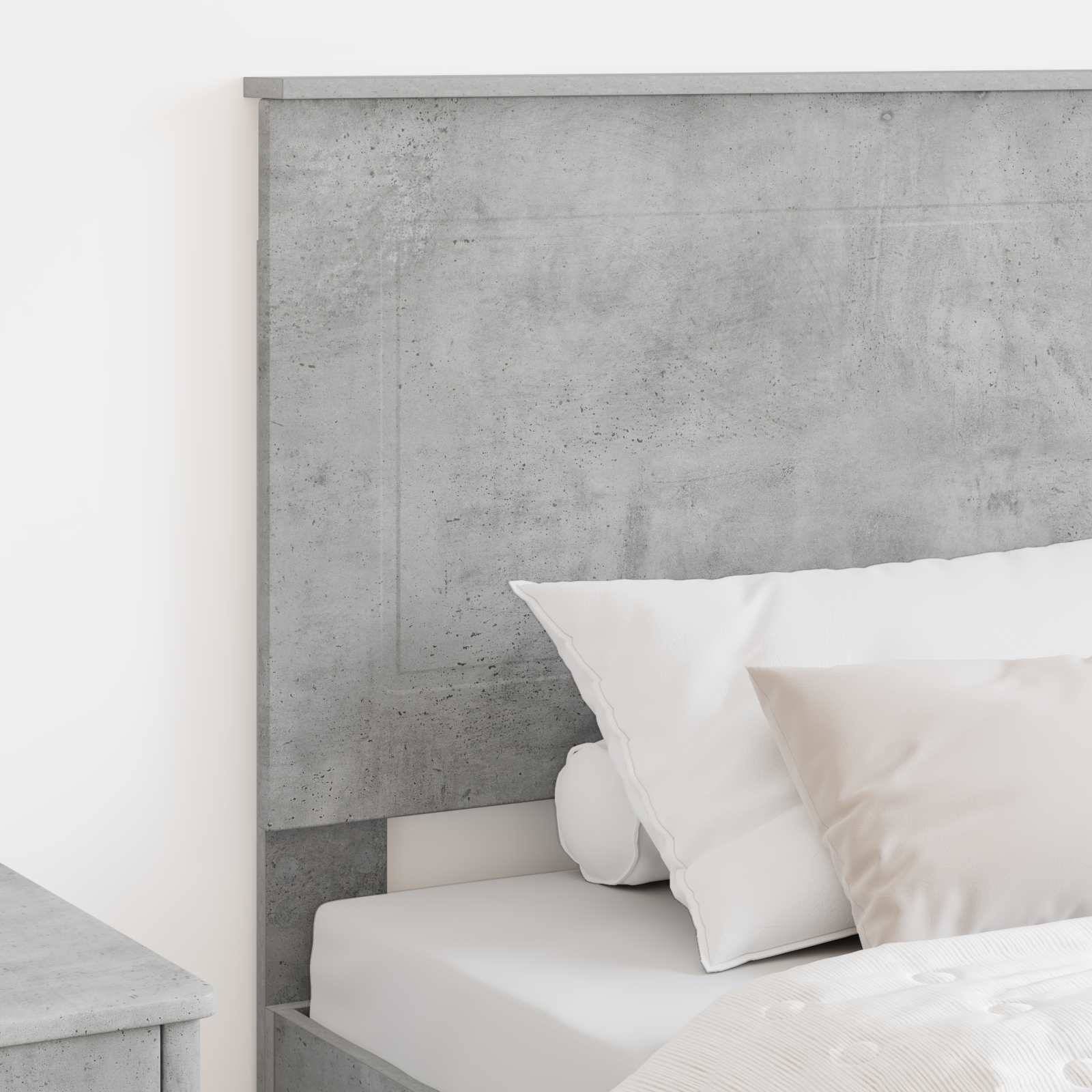 vidaXL Kopfteil Betongrau 100 cm Holzwerkstoff