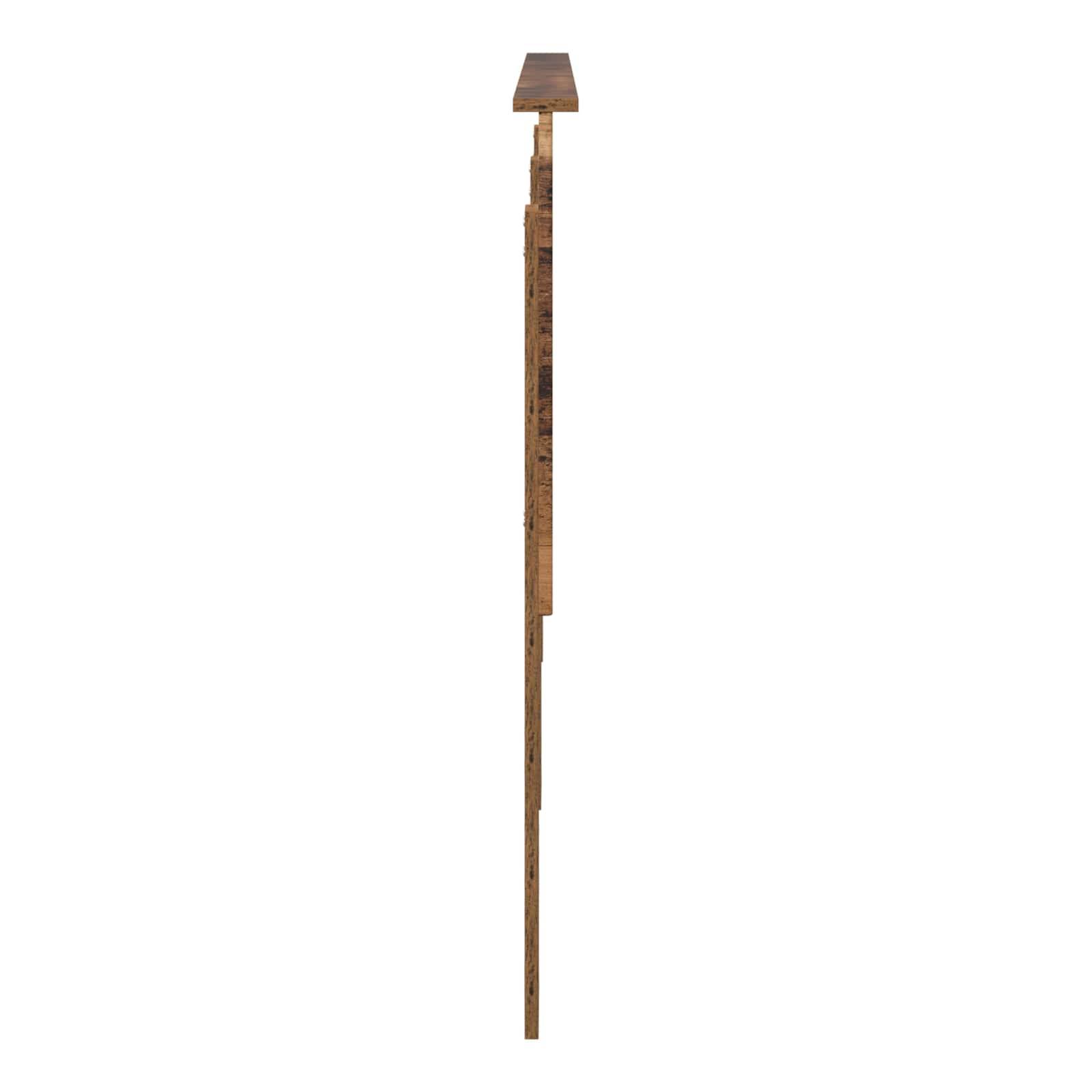 vidaXL Kopfteil mit Kopfteil Altholz 200 cm Holzwerkstoff