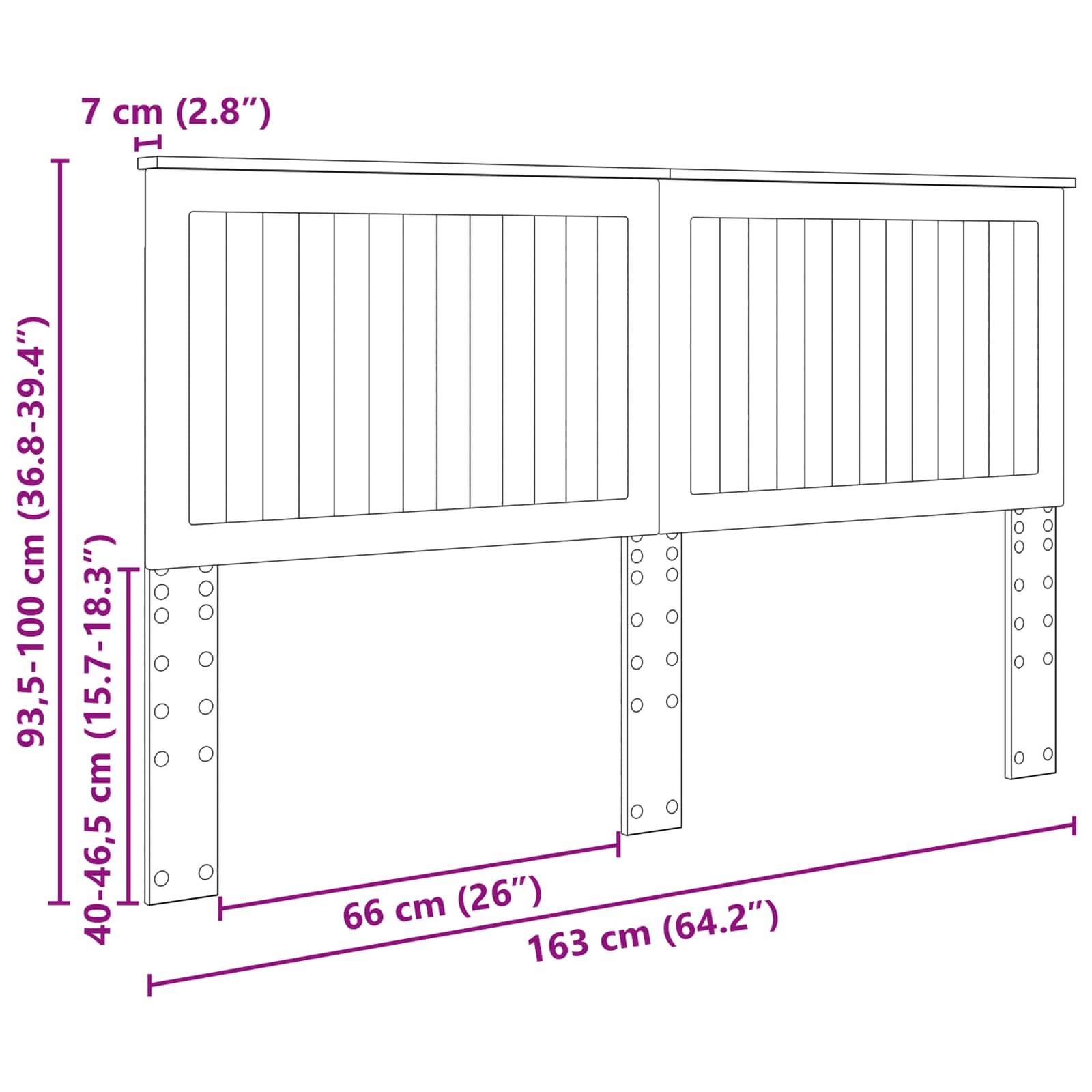 vidaXL Kopfteil mit Kopfteil Beton Grau 160 cm Holzwerkstoff