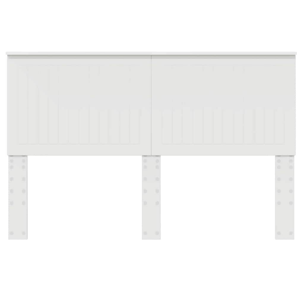 vidaXL Kopfteil mit Kopfteil Weiß 150 cm Holzwerkstoff