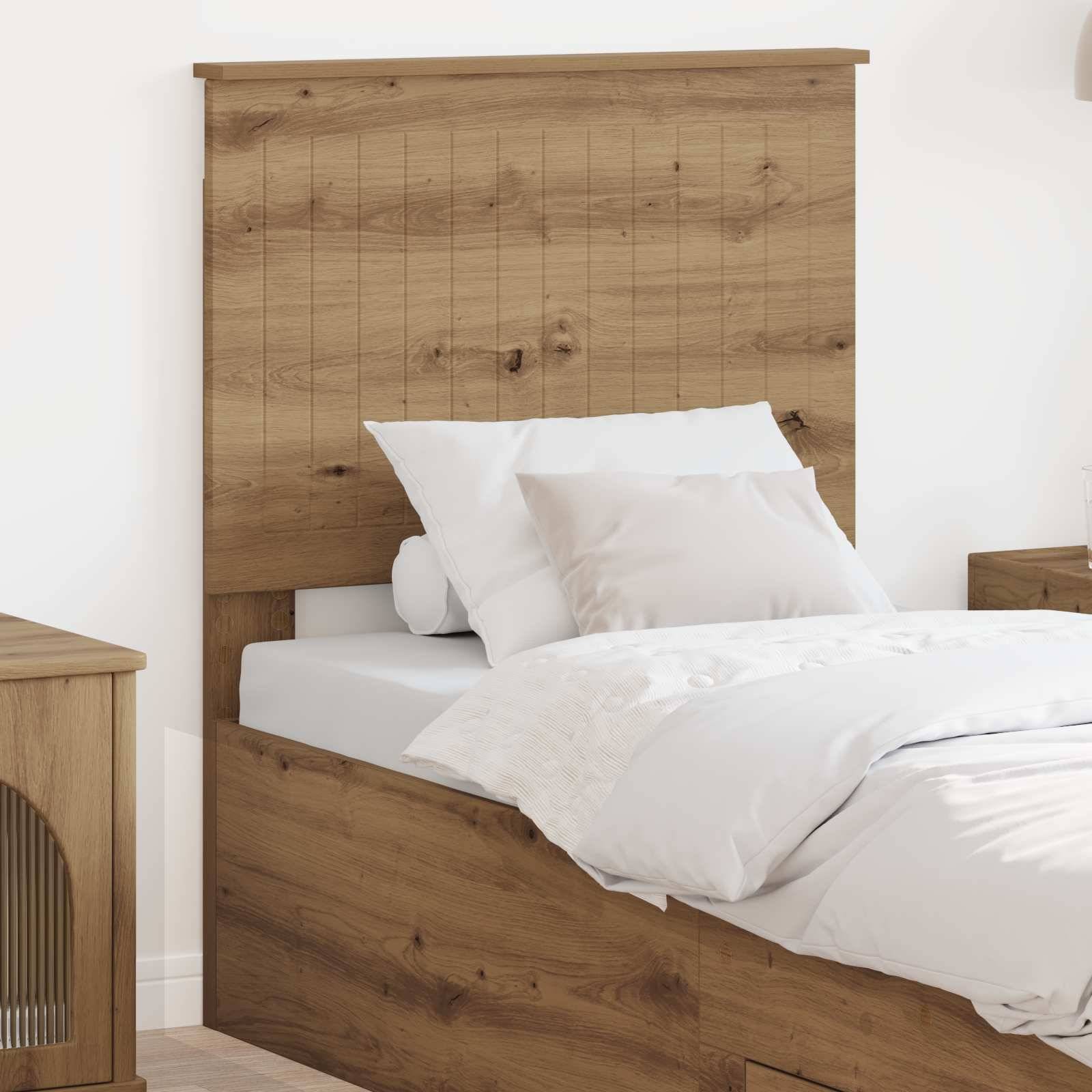vidaXL Kopfteil mit Kopfteil Artisan-Eiche 75 cm Holzwerkstoff