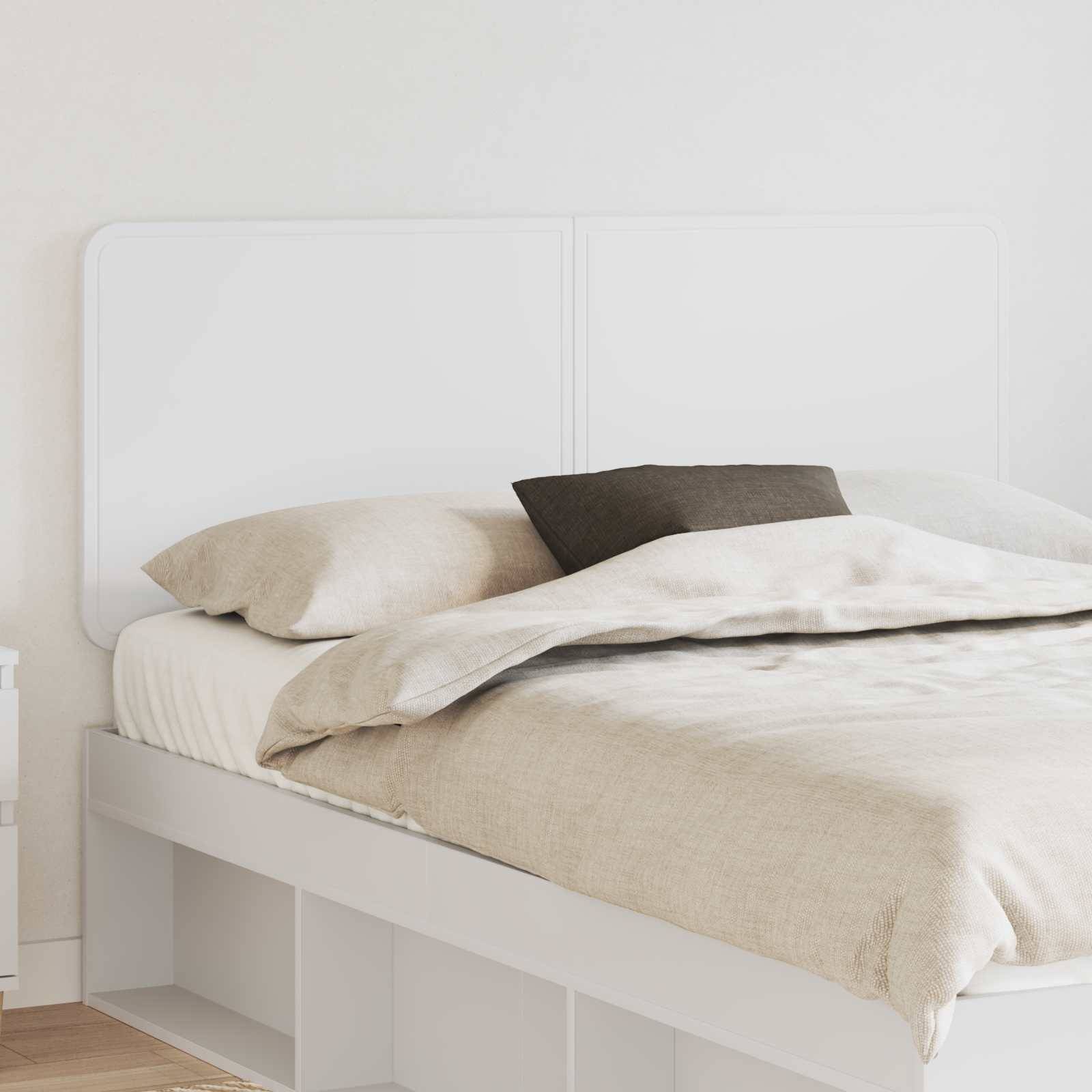 vidaXL Kopfteil Weiß Holzwerkstoff