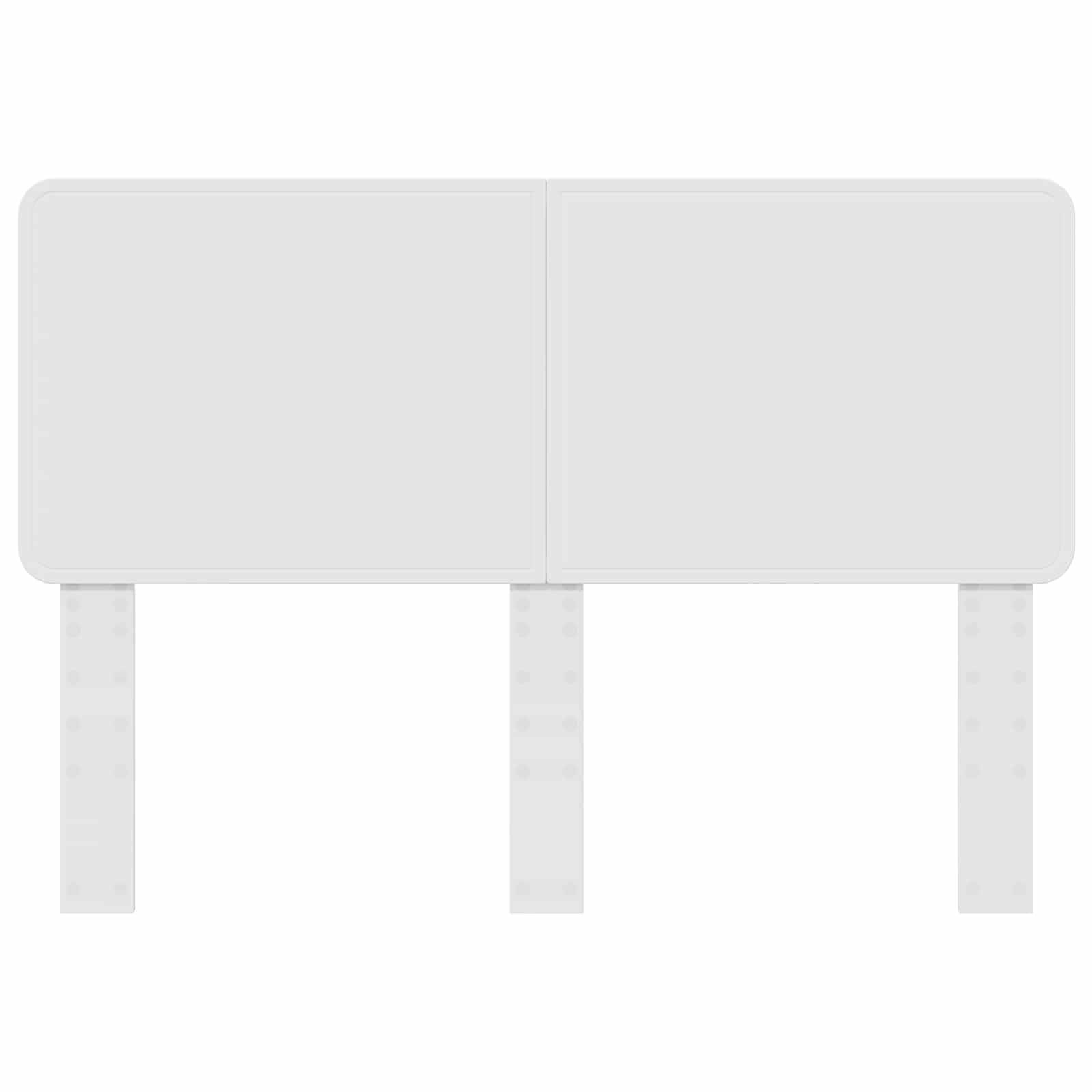 vidaXL Kopfteil Weiß Holzwerkstoff