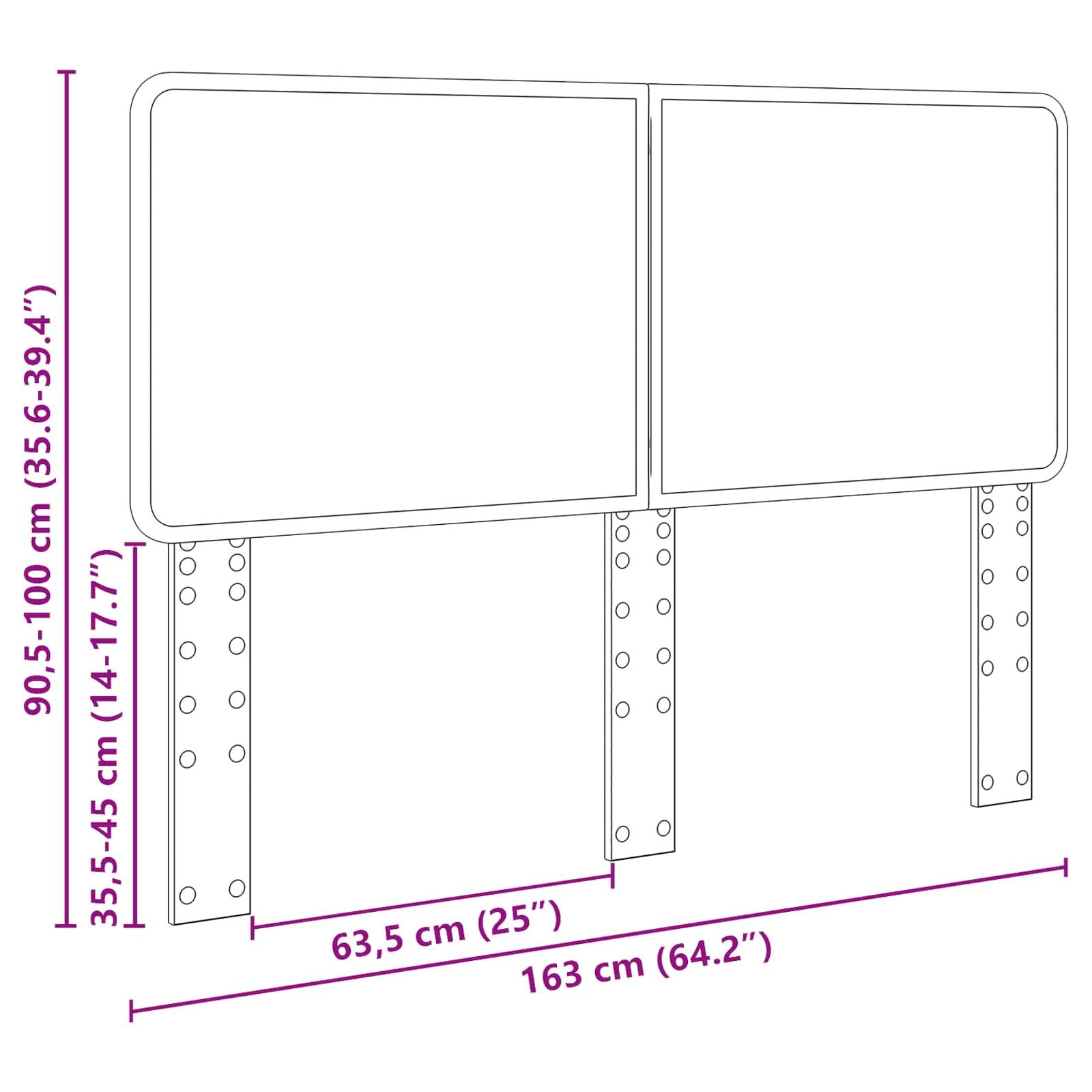 vidaXL Kopfteil Weiß Holzwerkstoff