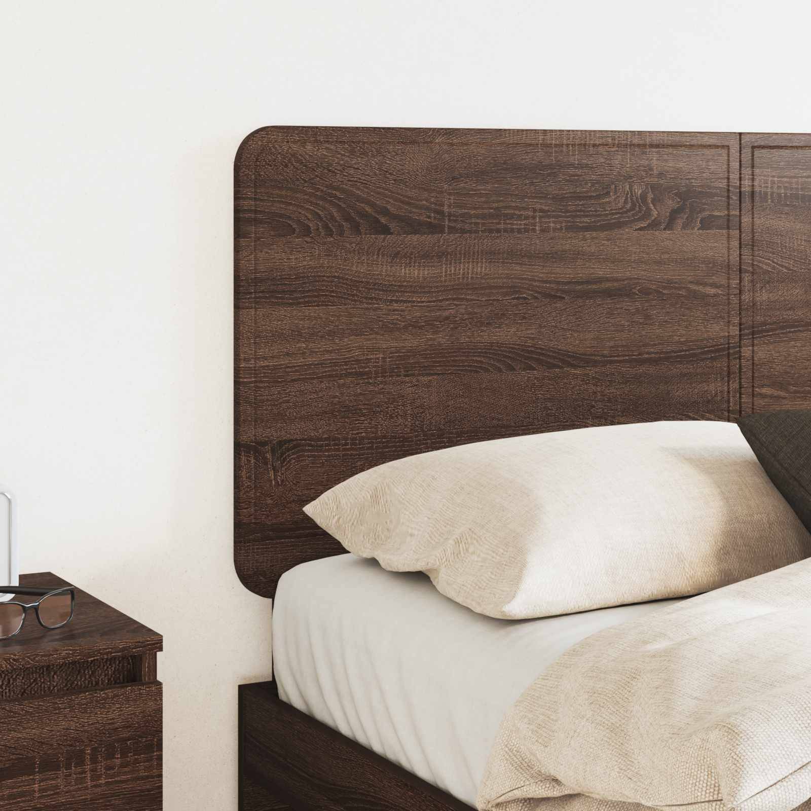 vidaXL Kopfteil Braun Eichen-Optik 100 cm Holzwerkstoff