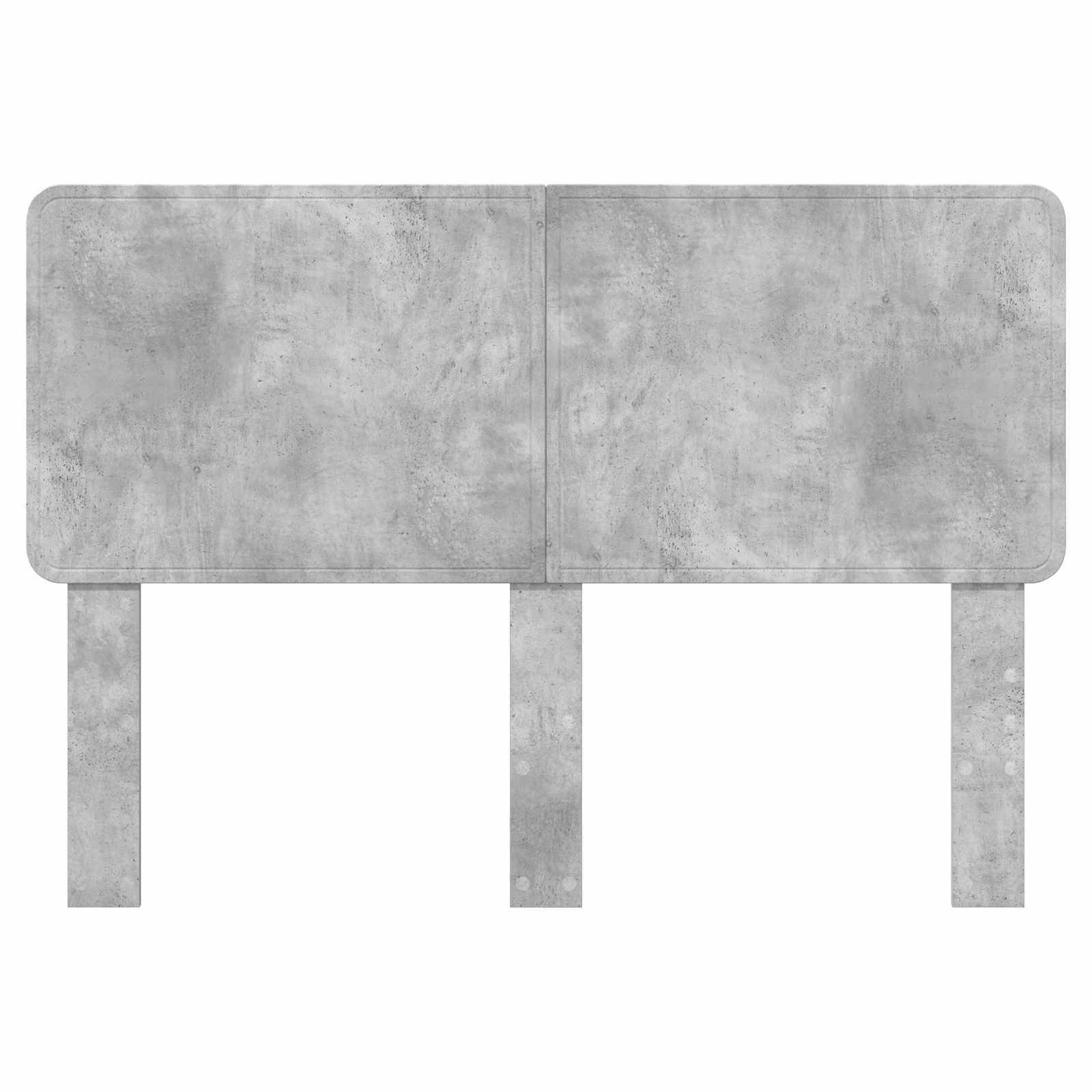 vidaXL Kopfteil Beton Grau Holzwerkstoff