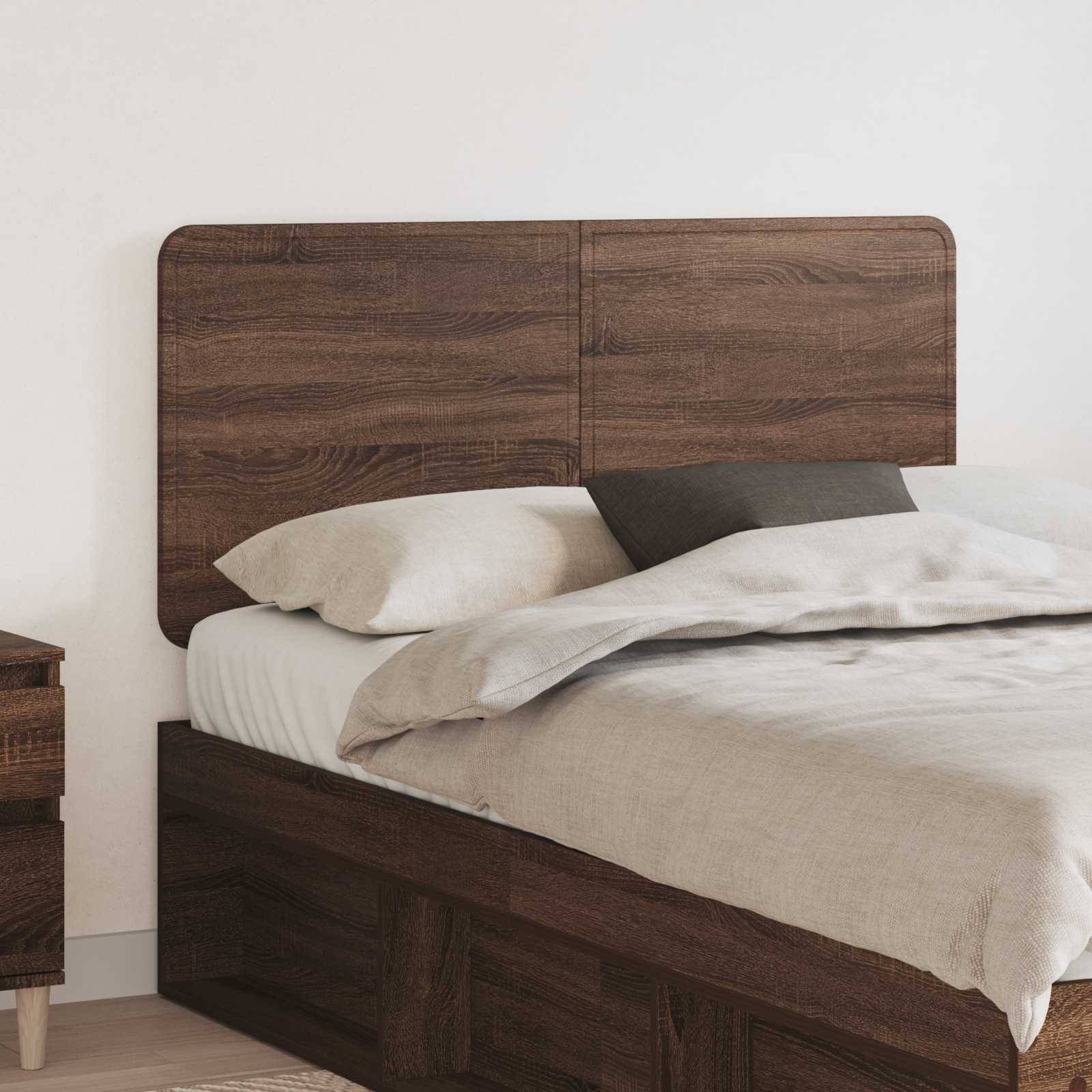 vidaXL Kopfteil Braun Eichen-Optik 100 cm Holzwerkstoff