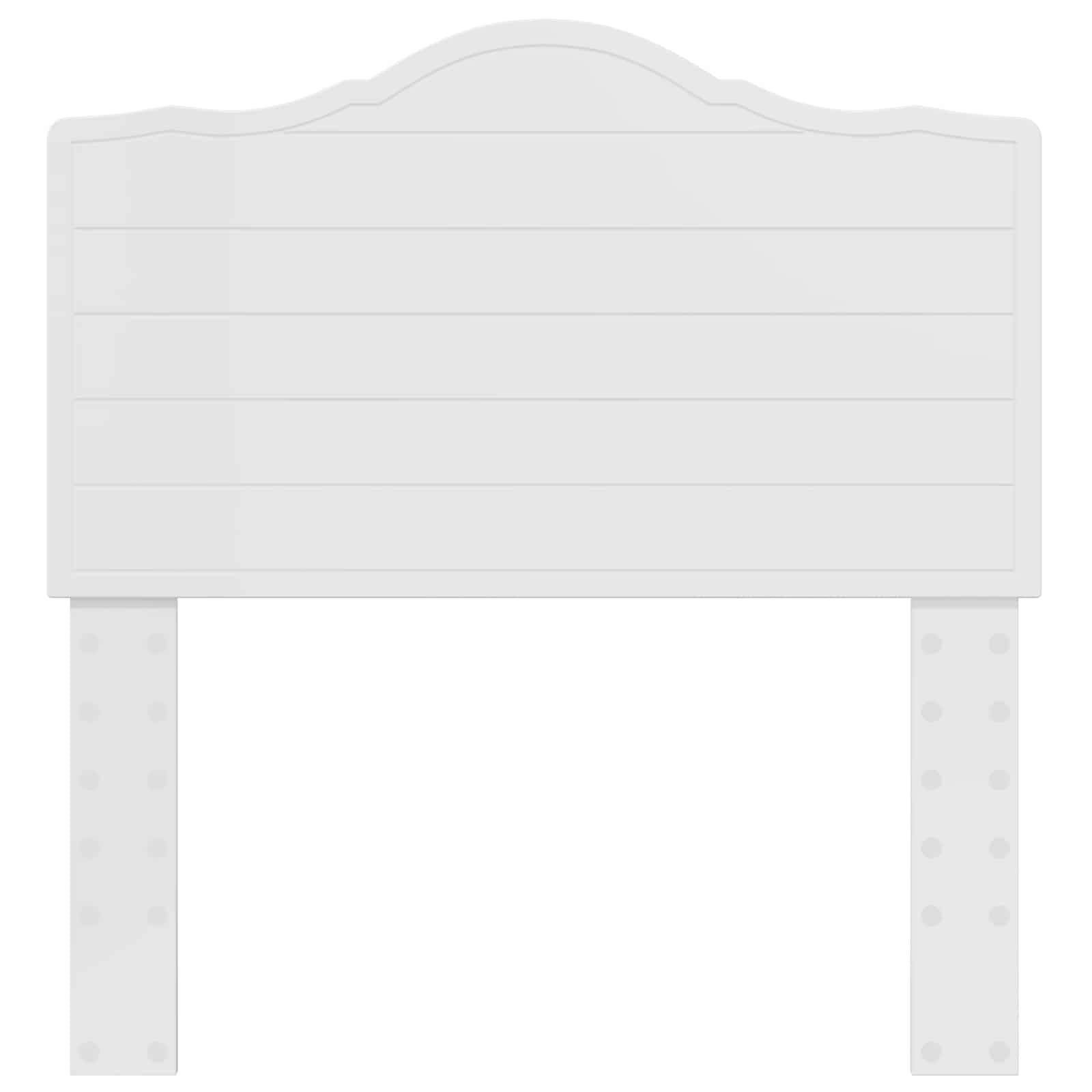 vidaXL Kopfteil Glänzend Weiß Holzwerkstoff