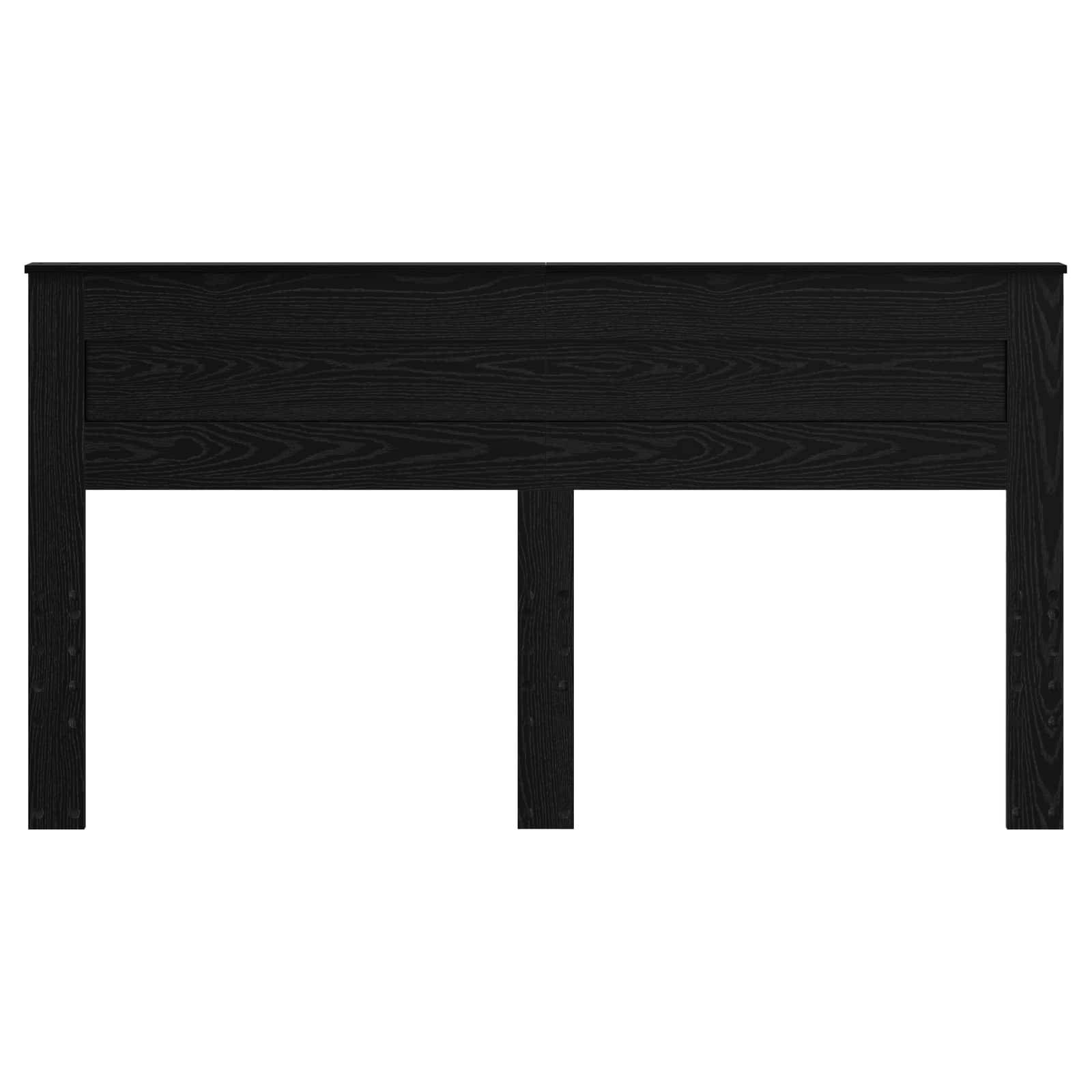 vidaXL Kopfteil Schwarz Eichen-Optik Holzwerkstoff