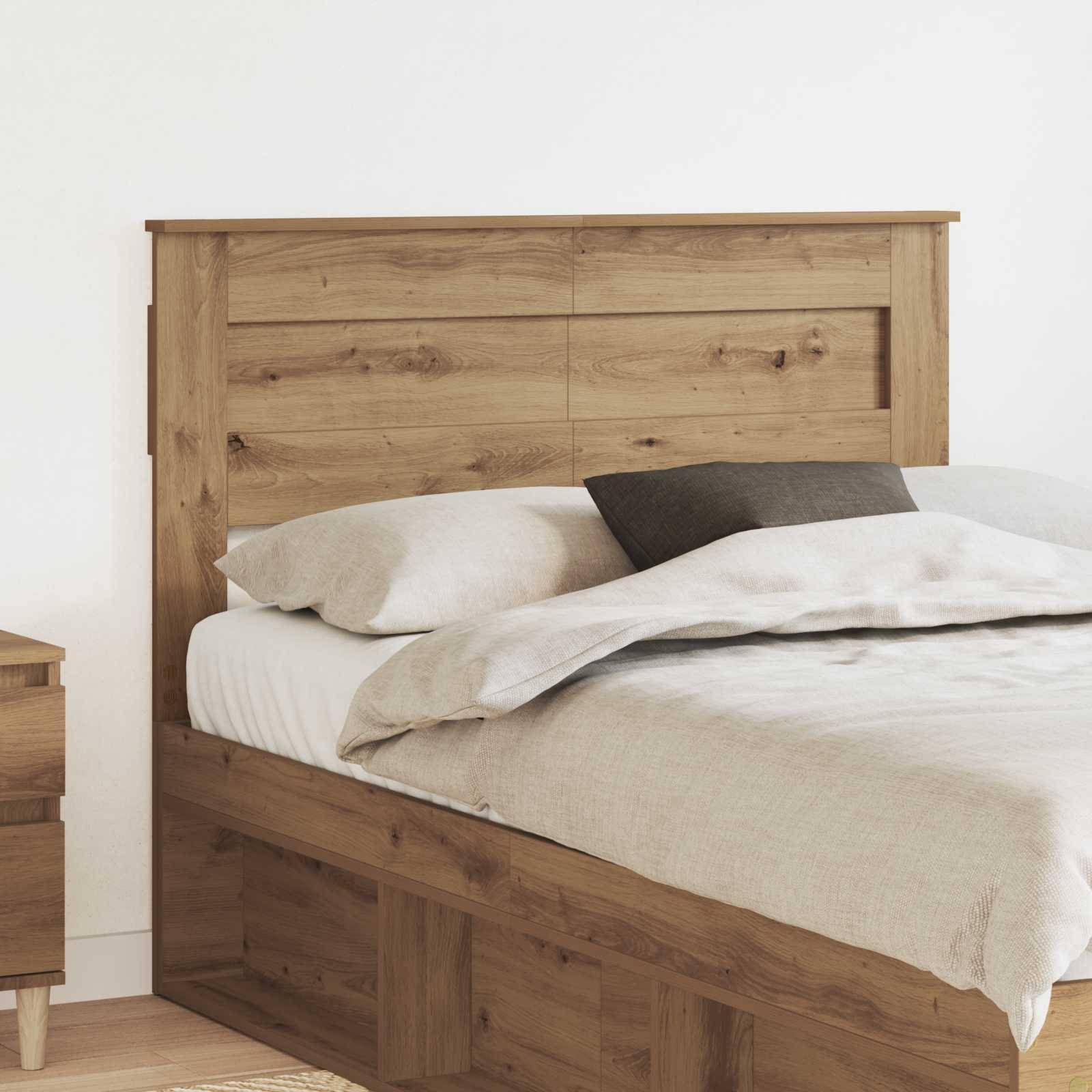 vidaXL Kopfteil Artisan-Eiche Holzwerkstoff