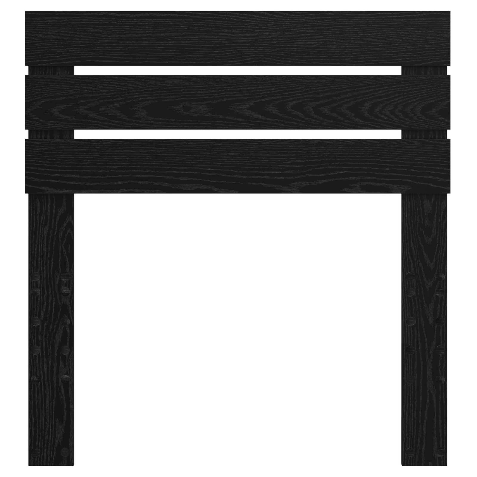 vidaXL Kopfteil Schwarz Eichen-Optik 90 cm Holzwerkstoff