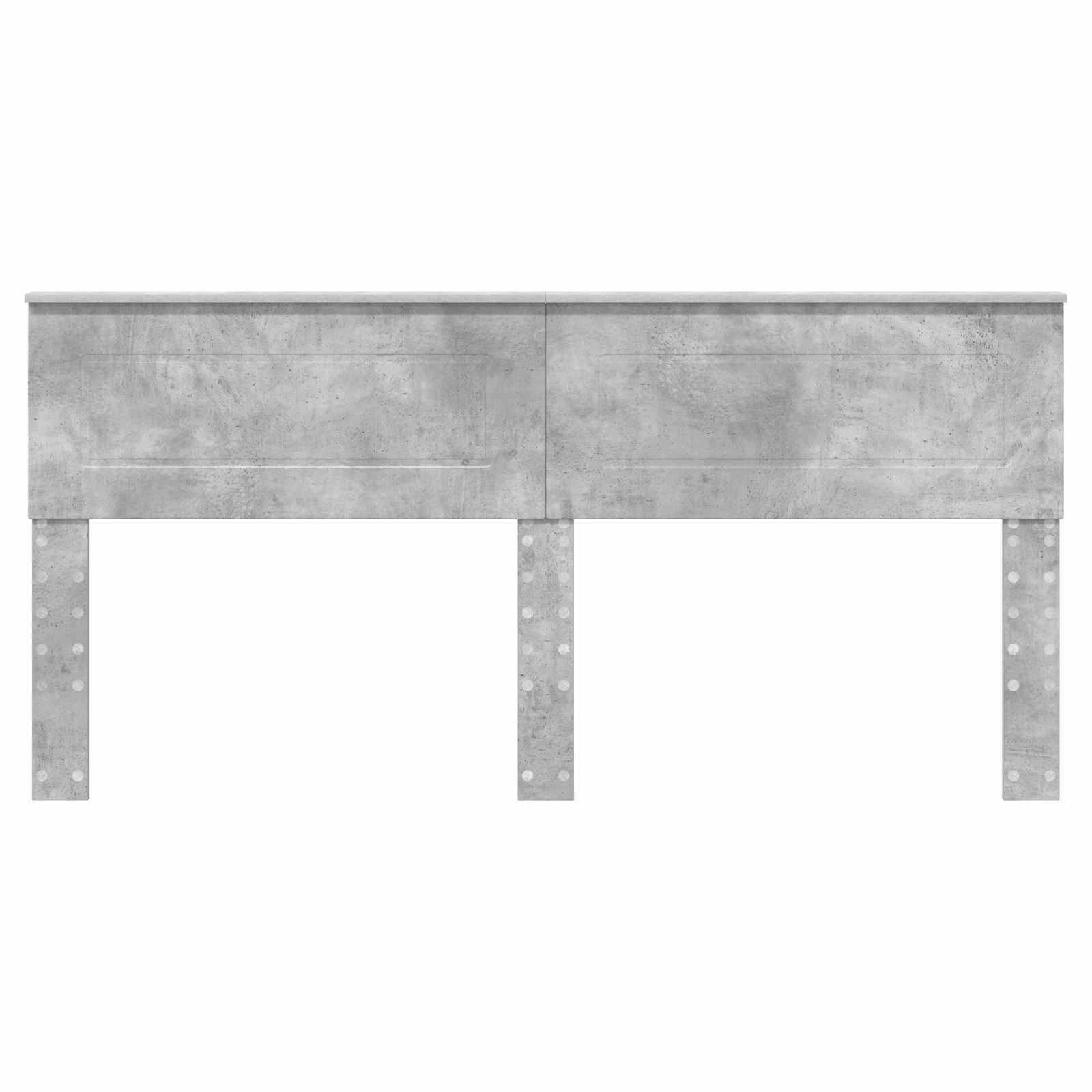 vidaXL Kopfteil Beton Grau Holzwerkstoff