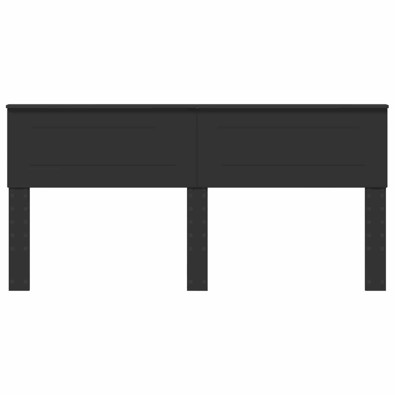 vidaXL Kopfteil Schwarz Eichen-Optik Holzwerkstoff