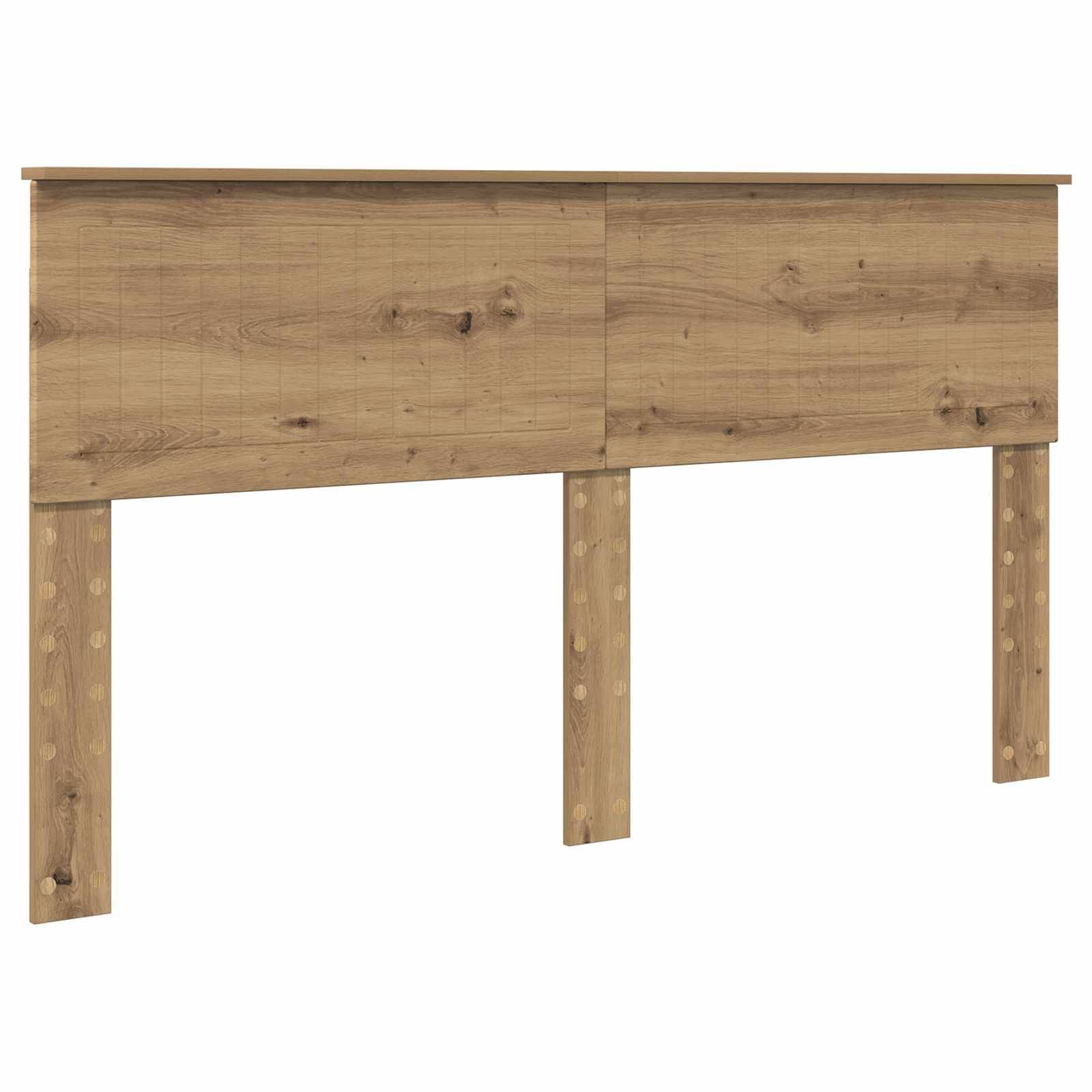 vidaXL Kopfteil Artisan-Eiche Holzwerkstoff