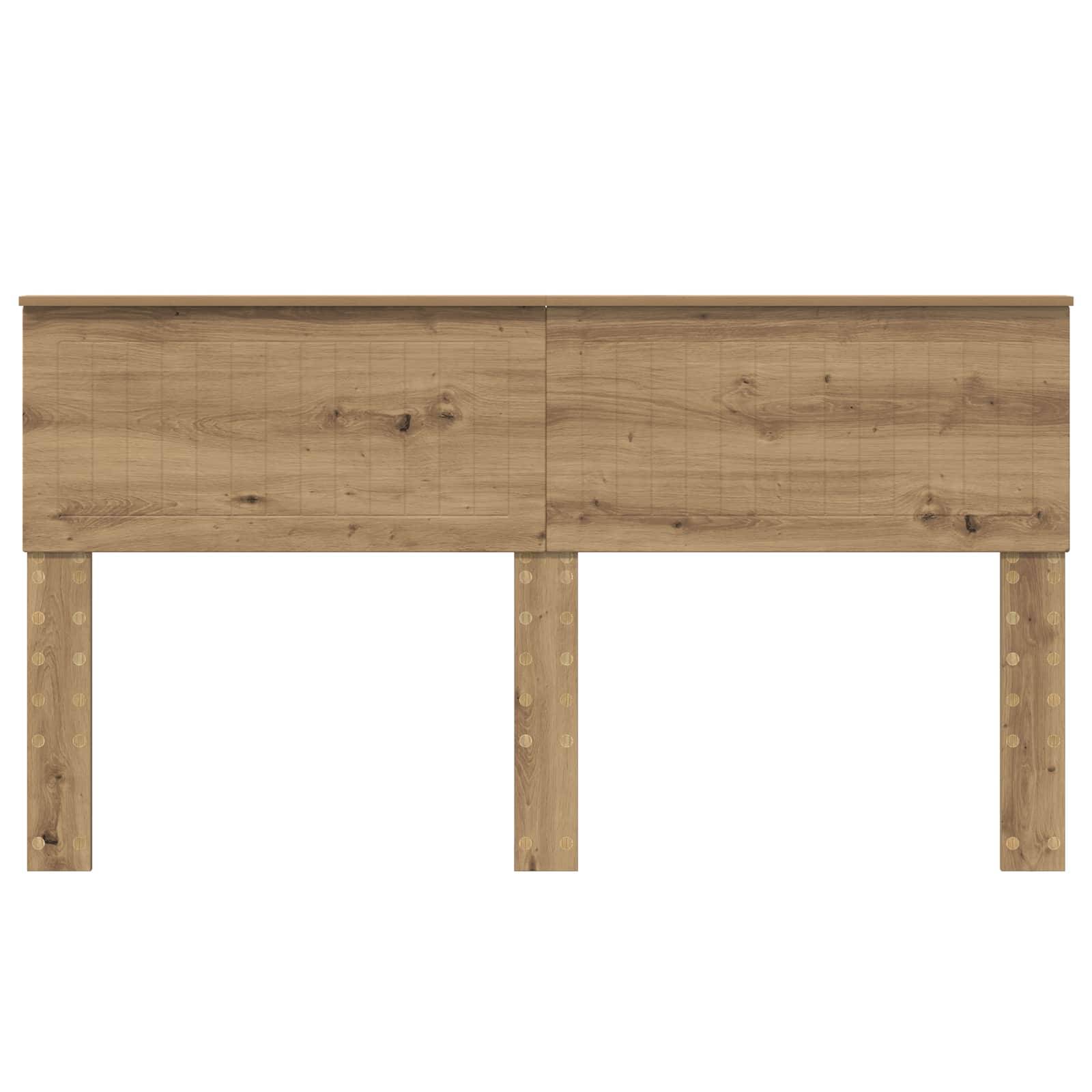 vidaXL Kopfteil Artisan-Eiche Holzwerkstoff