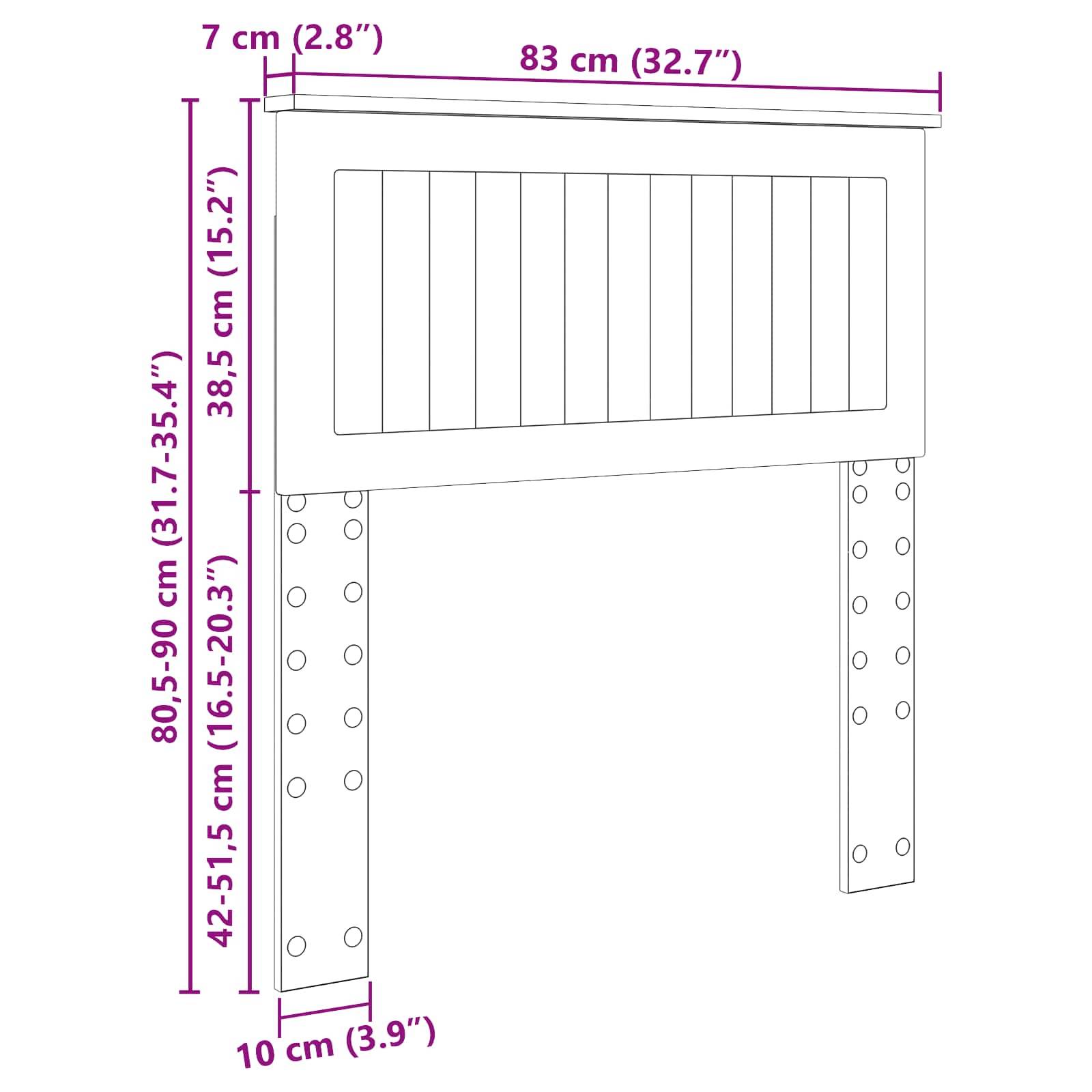 Bettschutzgitter-Abmessungen: 123 cm (48,4