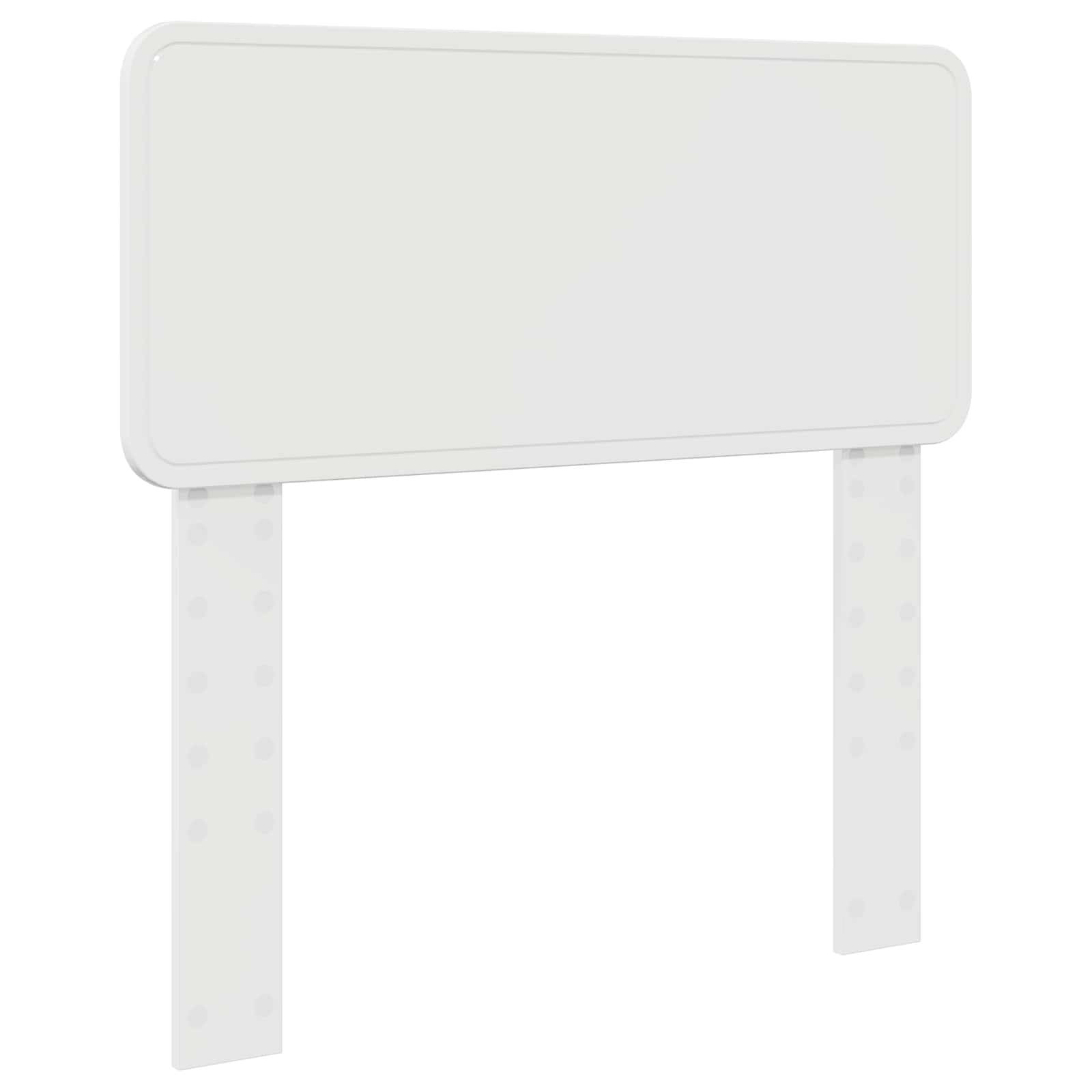 vidaXL Kopfteil Glänzend Weiß Holzwerkstoff