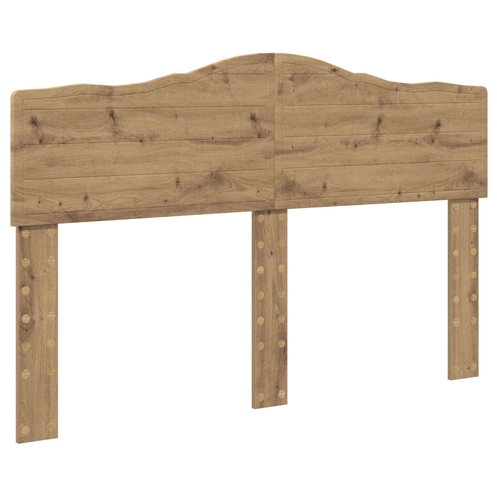 vidaXL Kopfteil Artisan-Eiche Holzwerkstoff
