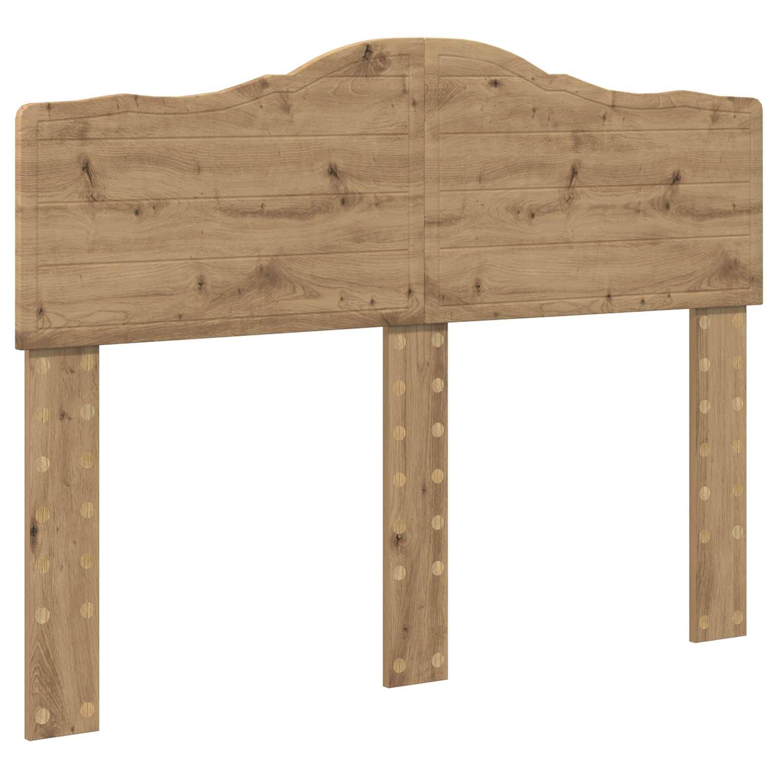 vidaXL Kopfteil Artisan-Eiche Holzwerkstoff