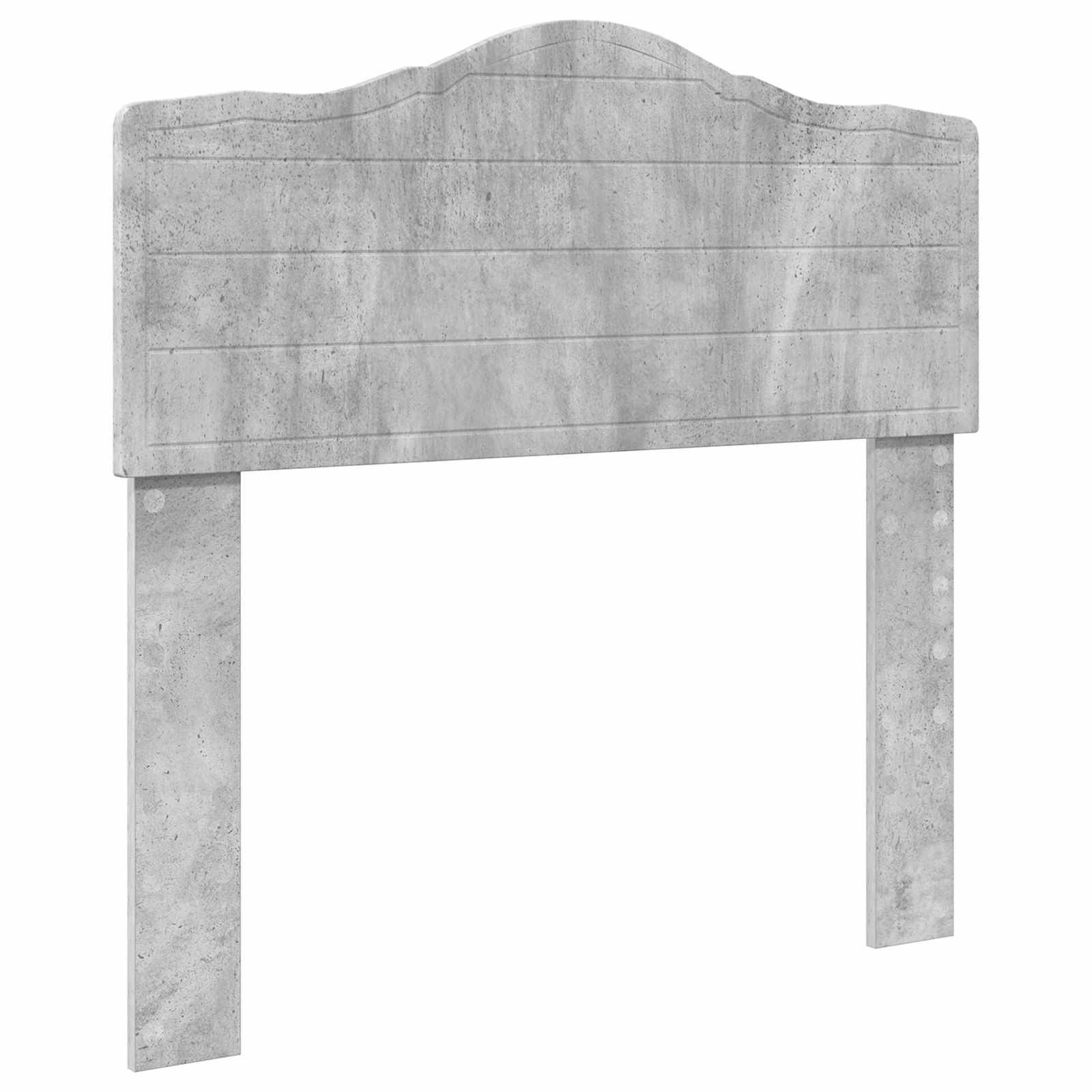 vidaXL Kopfteil Beton Grau Holzwerkstoff
