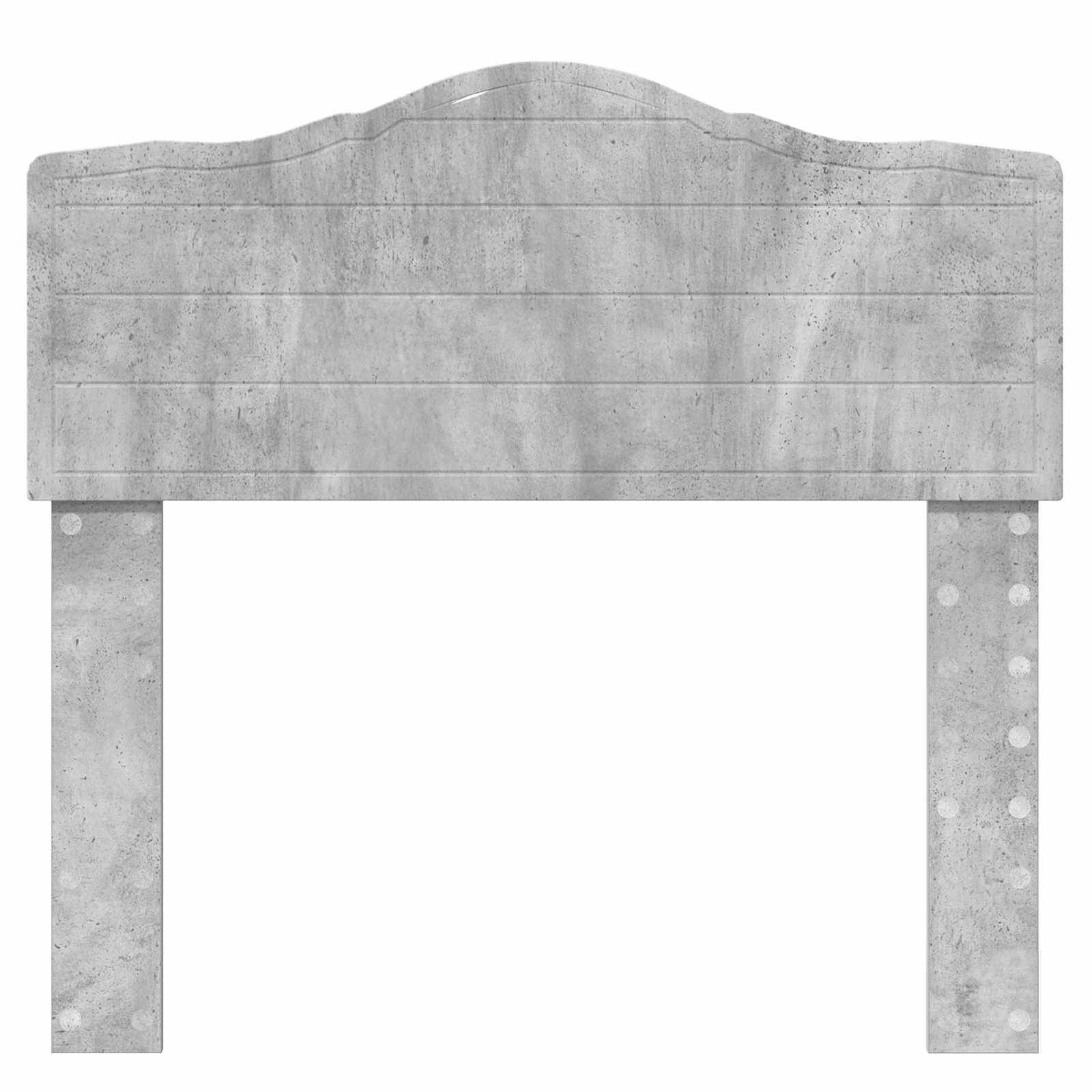 vidaXL Kopfteil Beton Grau Holzwerkstoff