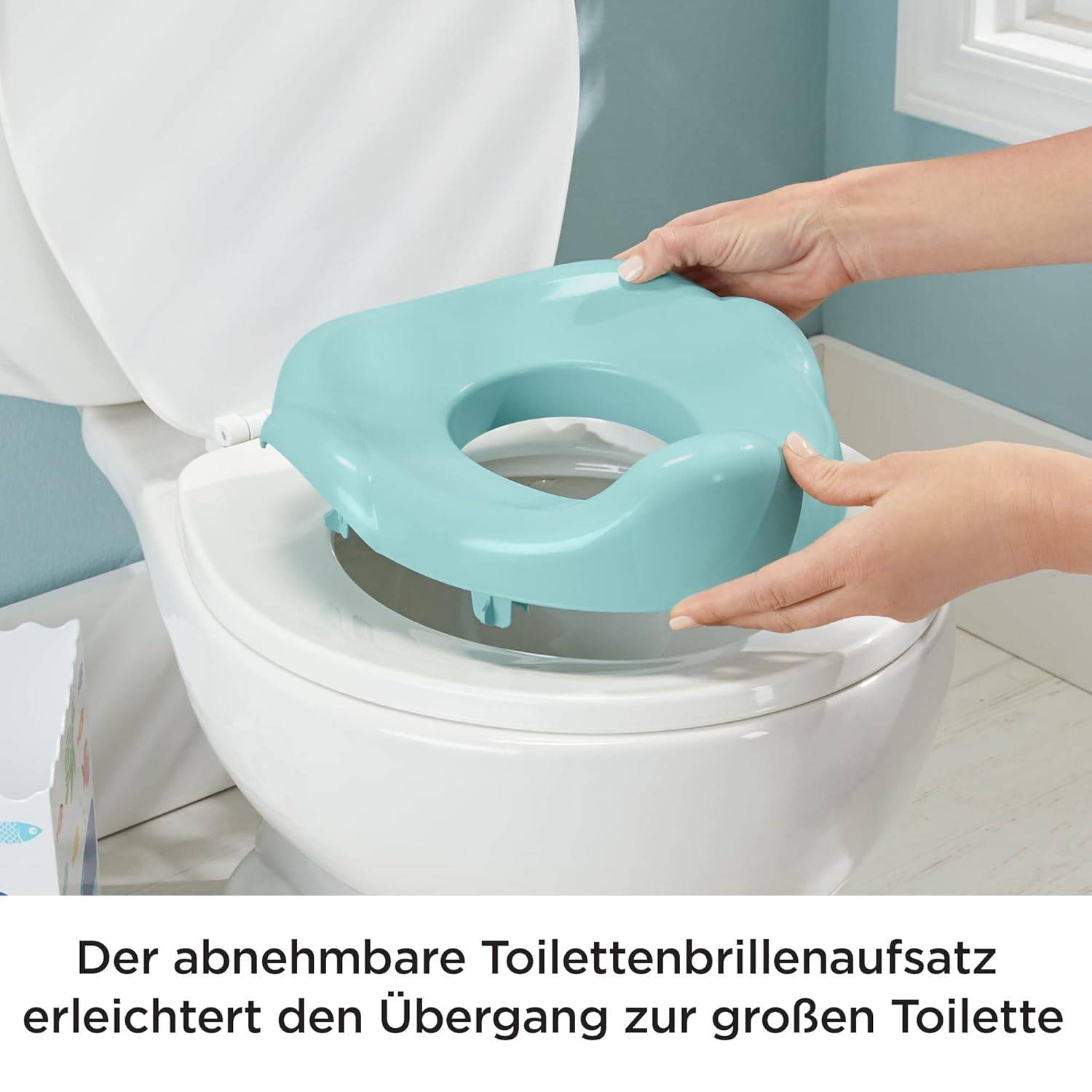 Fisher-Price Meeresrausch Töpfchen Baby + Geräusche abnehmbarer Toilettenaufsatz