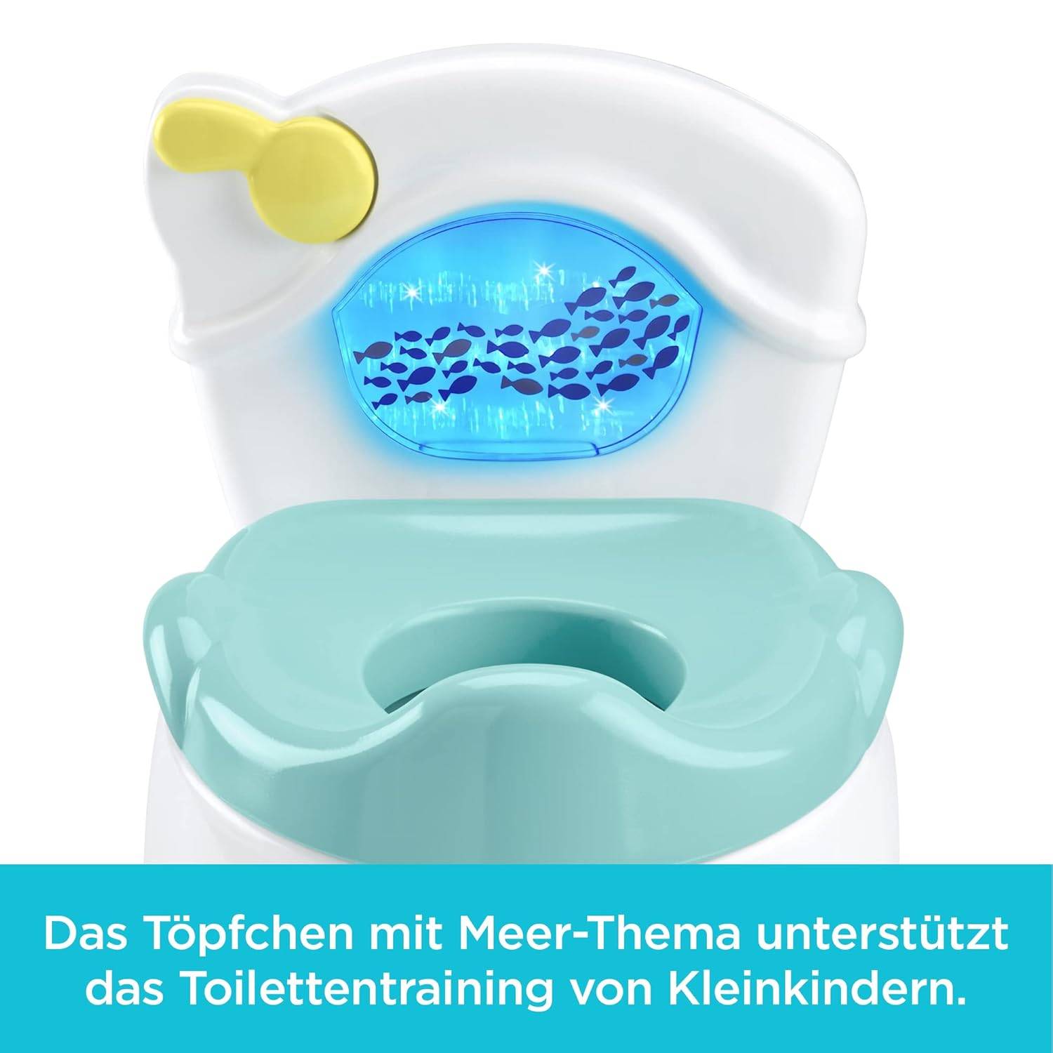 Fisher-Price Meeresrausch Töpfchen Baby + Geräusche abnehmbarer Toilettenaufsatz
