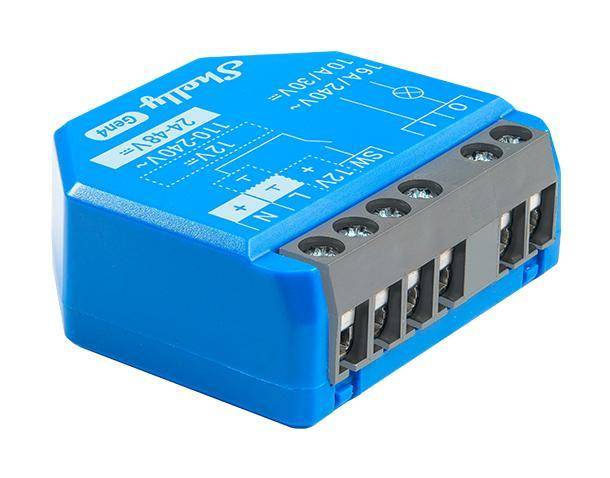 Shelly 1 Gen4, Schaltaktor, 16A, WLAN, Zigbee, Matter, Bluetooth, 4er Pack