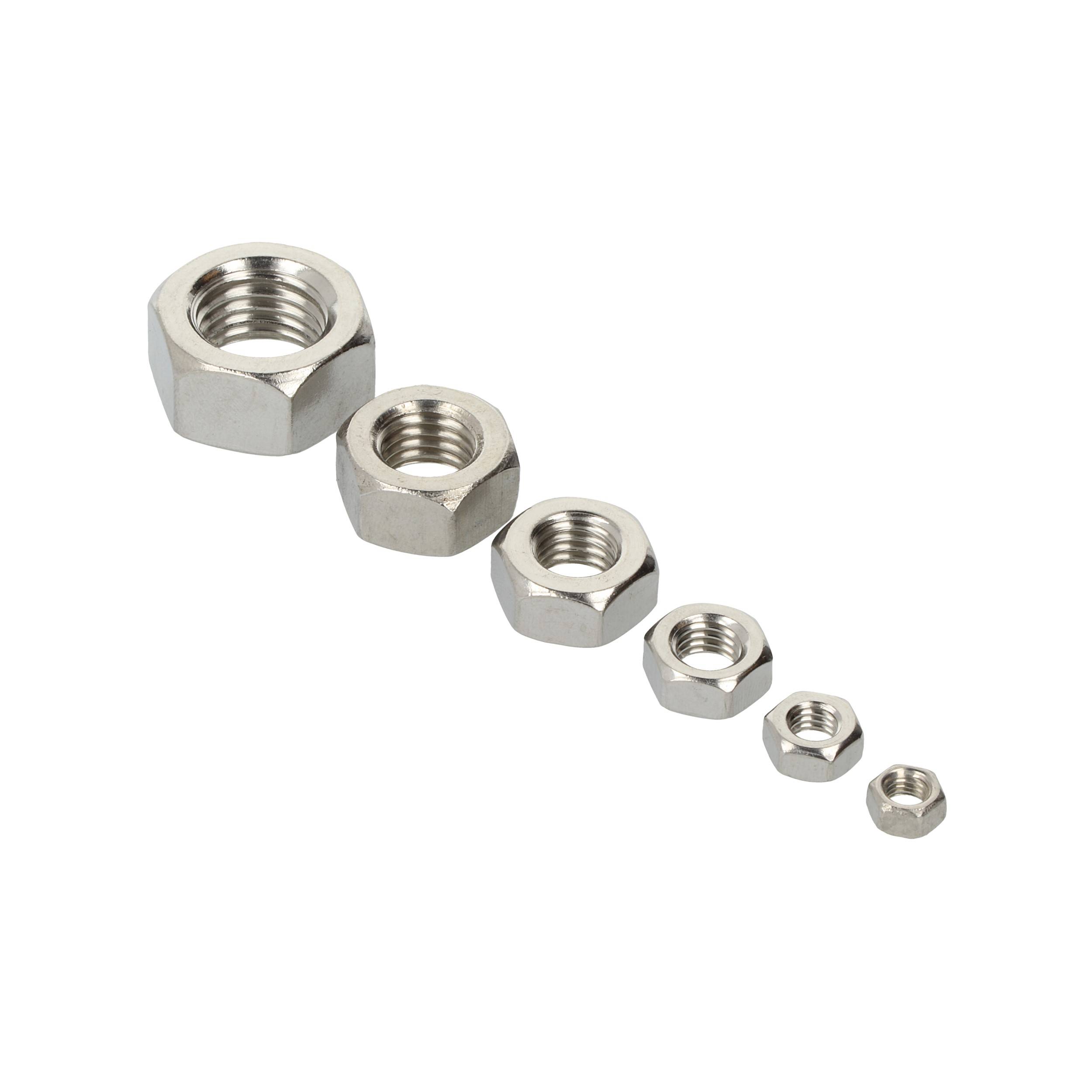 Sechskantmuttern Linksgewinde DIN 934 Edelstahl A2 M 14 100 Stk.