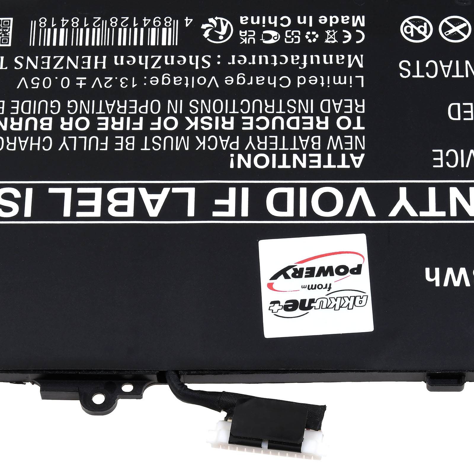 Powery Akku passend für Laptop Dell Latitude 9440 2-in-1 Latitude 9450 2-in-1 Typ K2CPY, 11,55V, Li-Polymer