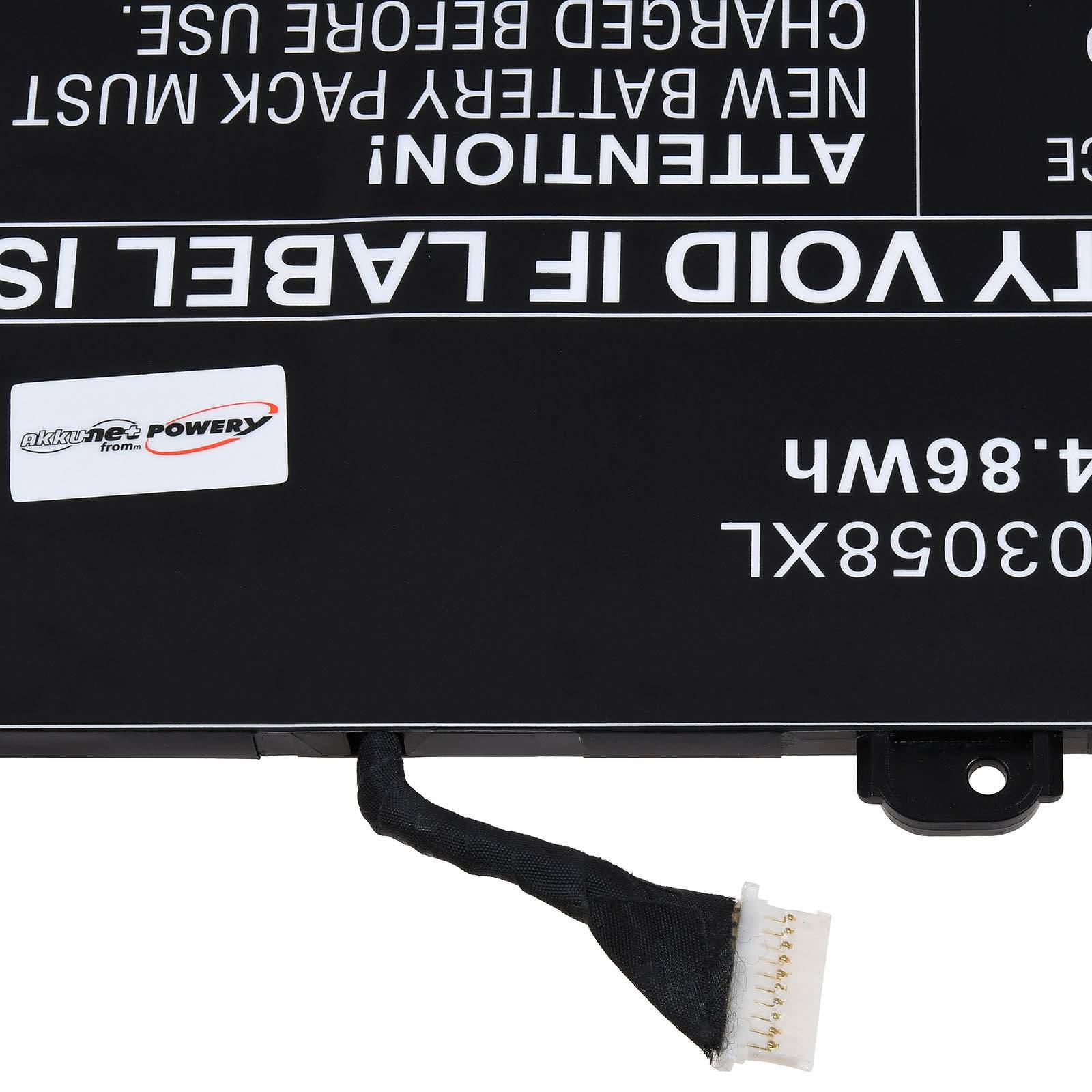 Powery Akku passend für Laptop HP Chromebook 14B Typ SI03XL Typ HSTNN-IB9S, 11,55V, Li-Polymer
