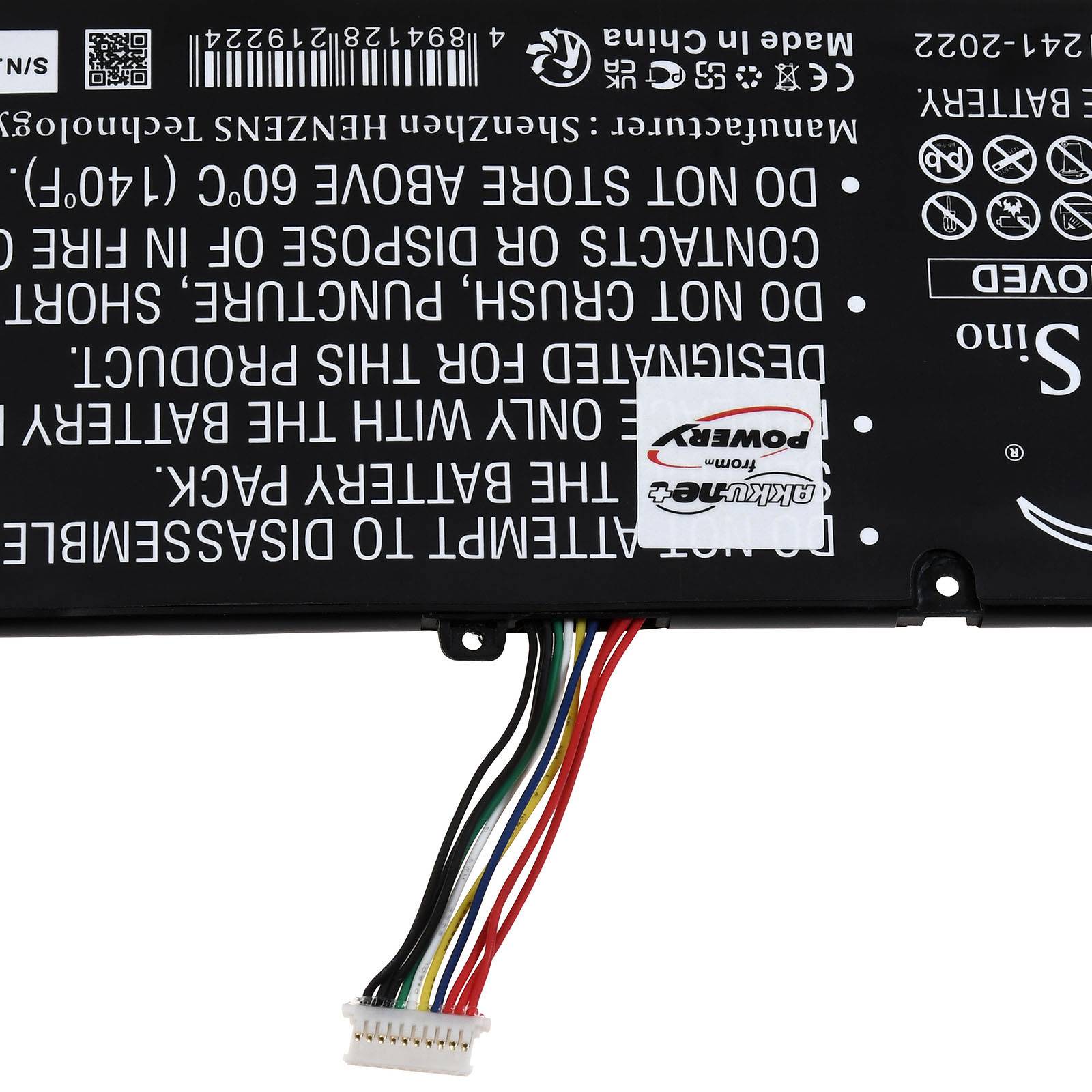 Batterie nicht zerlegen, durchstechen oder kurzschließen. Fachgerecht entsorgen.