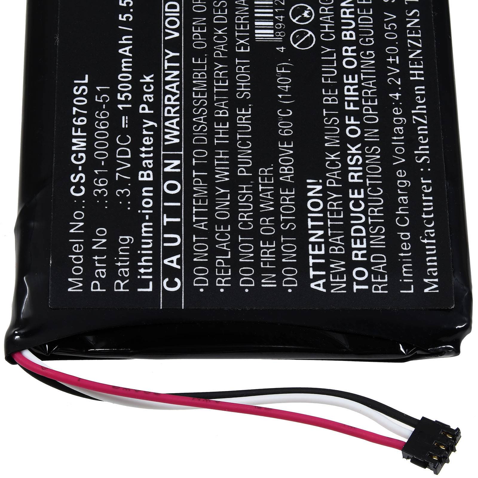 Powery Akku kompatibel mit Garmin Typ 361-00066-51, 3,7V, Li-Ion