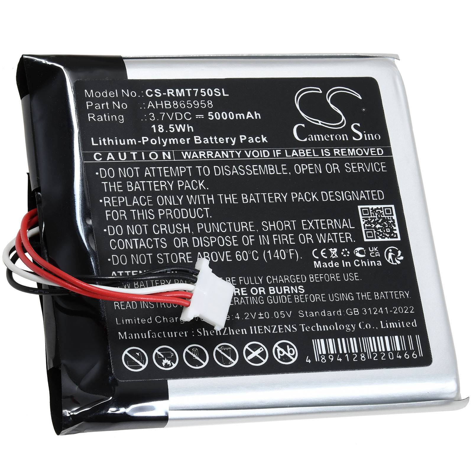 Powery Akku kompatibel mit RAND McNally Typ AHB865958, 3,7V, Li-Polymer
