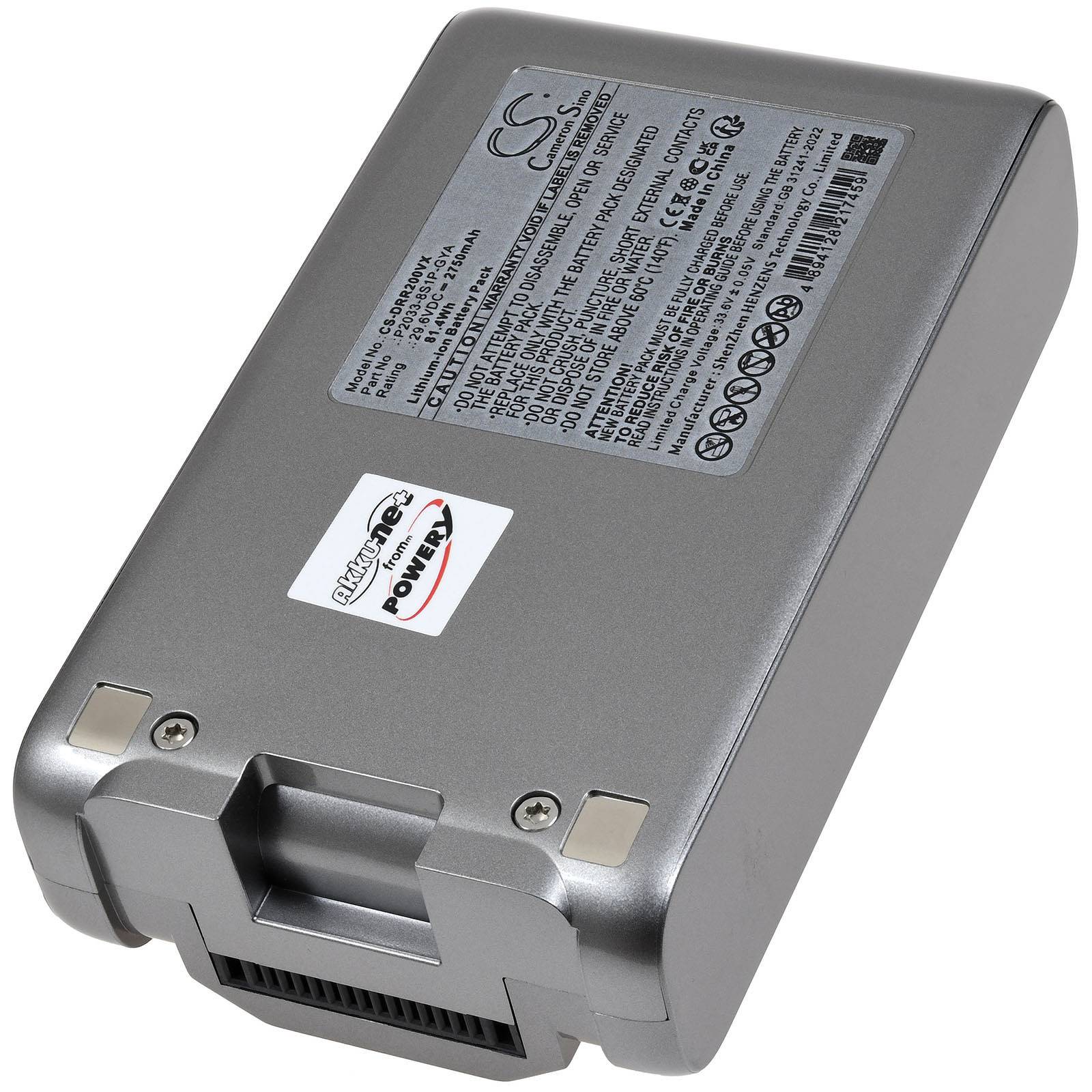 Powery Akku kompatibel mit Dreame Typ P2033-8S1P-GYA, 29,6V, Li-Ion